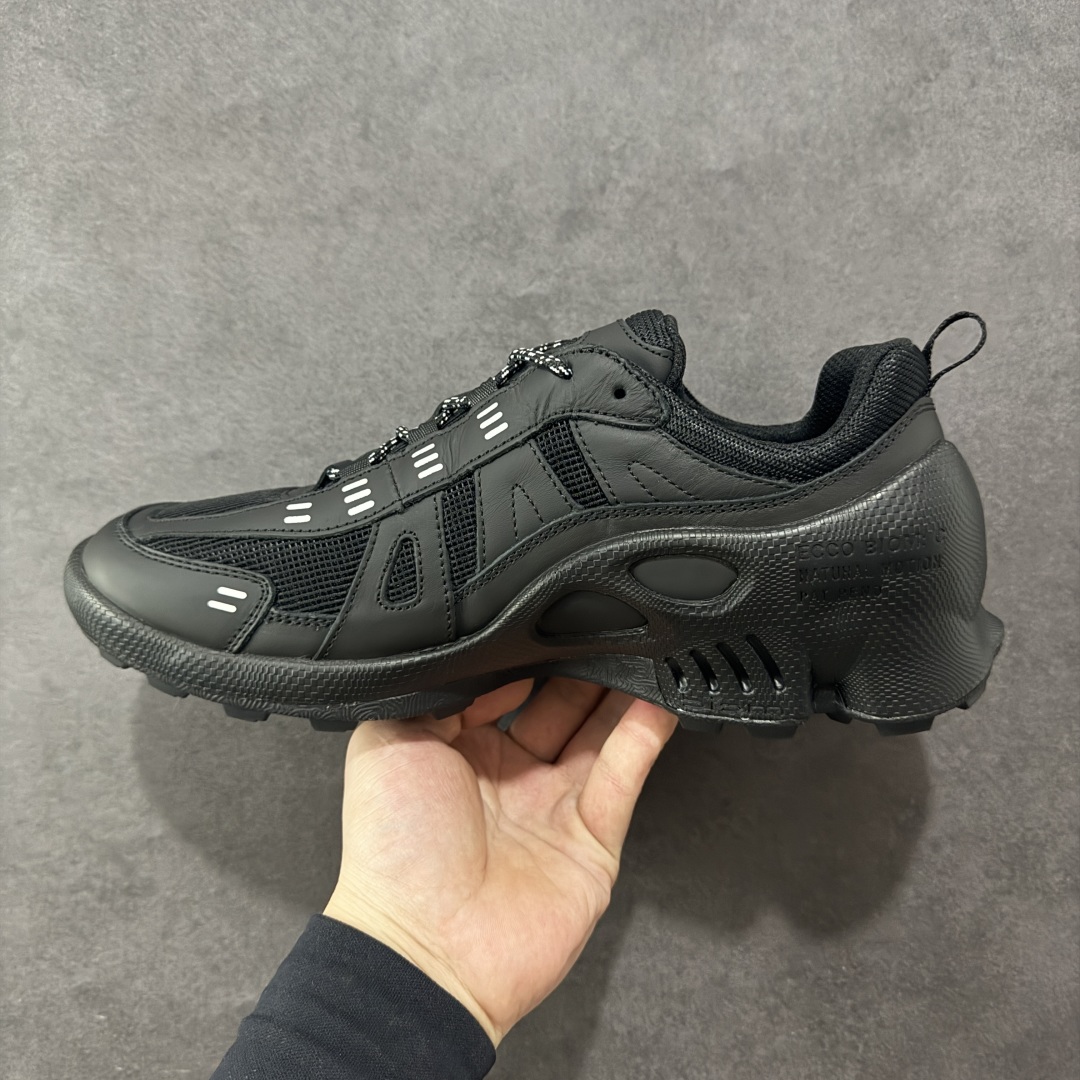 图片[2]-【广东头层版】ECCO爱步老爹鞋男士夏季经典运动鞋 健步BIOM系列 全新的轻量发泡底材与直接注塑橡胶大底相结合 柔软舒适，轻量回弹，脚感更轻盈 鞋面采用GORE-TEX飞织网面与牛皮相结合 给你贴心透气呵护 自然律动科技 符合人体工学鞋楦 贴近足部天然形态 橡胶大底，抓地力强，具有良好的耐磨性 轻盈自如 适跑畅练 尺码：39-45-选品中心