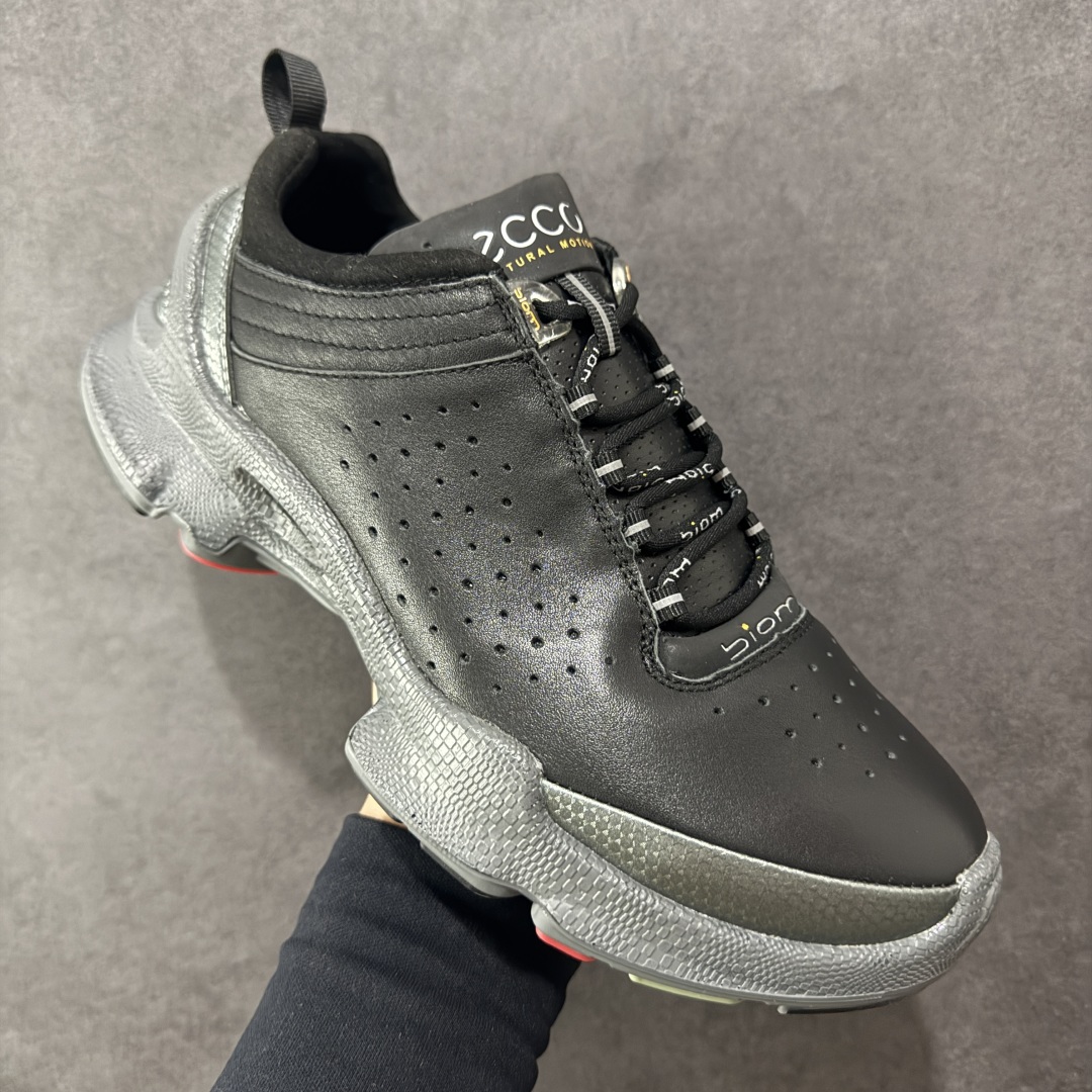 图片[3]-【广东头层版】ECCO爱步老爹鞋男士夏季经典运动鞋 健步BIOM系列 全新的轻量发泡底材与直接注塑橡胶大底相结合 柔软舒适，轻量回弹，脚感更轻盈 鞋面采用GORE-TEX飞织网面与牛皮相结合 给你贴心透气呵护 自然律动科技 符合人体工学鞋楦 贴近足部天然形态 橡胶大底，抓地力强，具有良好的耐磨性 轻盈自如 适跑畅练 尺码：39-45-选品中心