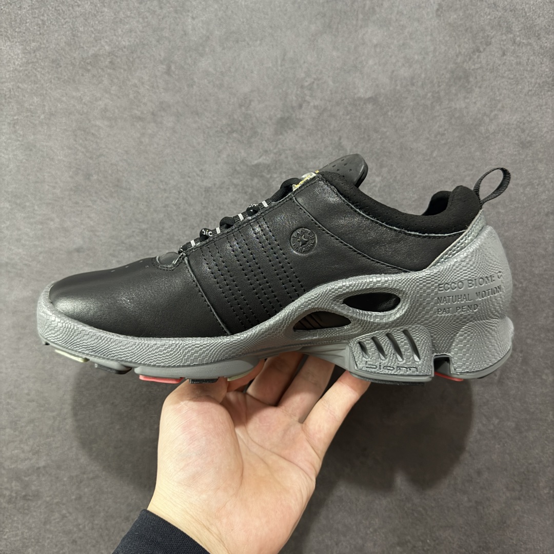 图片[2]-【广东头层版】ECCO爱步老爹鞋男士夏季经典运动鞋 健步BIOM系列 全新的轻量发泡底材与直接注塑橡胶大底相结合 柔软舒适，轻量回弹，脚感更轻盈 鞋面采用GORE-TEX飞织网面与牛皮相结合 给你贴心透气呵护 自然律动科技 符合人体工学鞋楦 贴近足部天然形态 橡胶大底，抓地力强，具有良好的耐磨性 轻盈自如 适跑畅练 尺码：39-45-选品中心