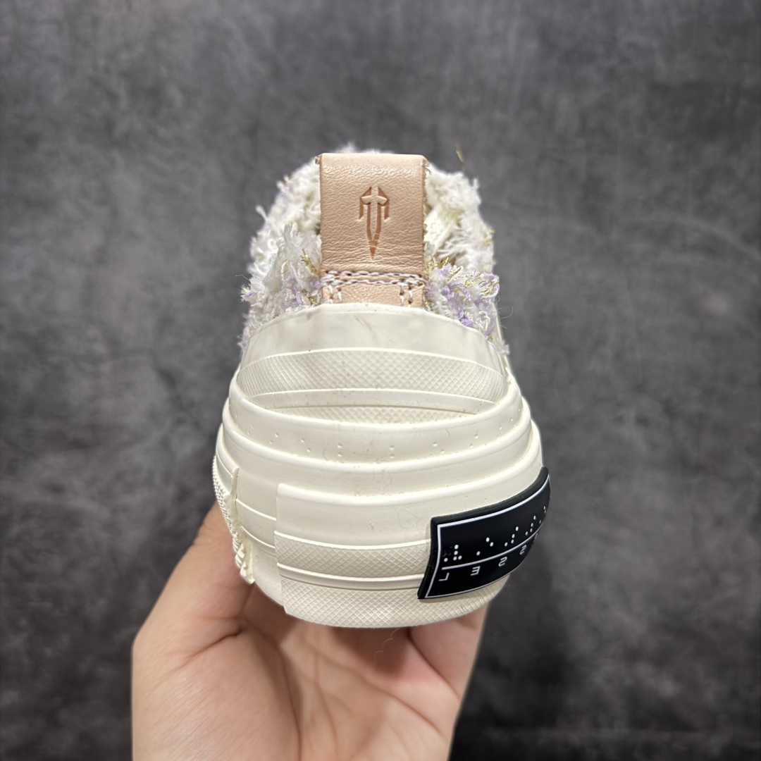 图片[4]-【莞产纯原】xVESSEL G.O.P. Low 吴建豪主理品牌 解构重叠厚底软木低帮硫化板鞋 小香风 原鞋数据开发 当前市售最高版本 正确半贴合鞋标工艺 正确鞋头上翘整体楦型 紫外光变色效果 原厂12蛊司厚实舒适帆布面料 流苏做旧复古效果 支持NFC网页编码识别 升级厚实木塞内底 纯手工贴合多重围条硫化工艺 市售最强品质 实拍即所得 秒杀市场所有版本 随意对比 尺码：35 36 37 38 39 40-选品中心