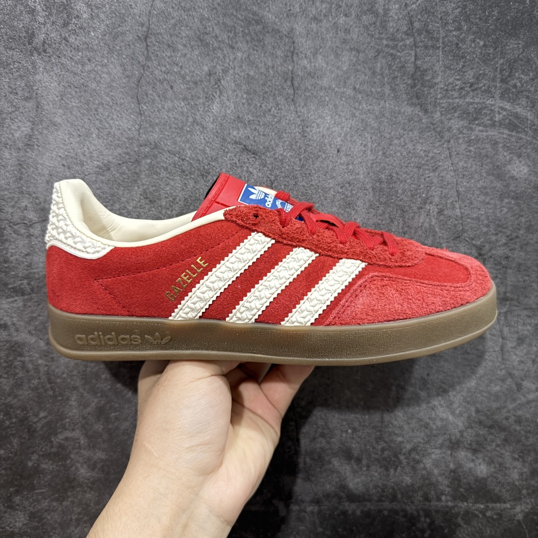 【PZ纯原跑量版】Adidas Originals Gazelle Indoor 防滑低帮T头德训鞋 GZ复古系列 白红 IF1808 纯原福利 工厂超低利润跑量 认准独家/避免混货 市面绝无仅有 全新主推版过验级别/代购级 全部原开发最大还原正品细节 选用市面顶版开发加强/吊打正品版型 全正确翻毛皮/垫片/弓足市面所有炒作嘘头满配 PK市面百元内任意版本/套到什么程度自行对比 市场顶级版本完美还原zp细节,注意区别市场任何版本 尺码:35.5 36 36.5 37 38 38.5 39 40 40.5 41 42 42.5 43 44 44.5 45-选品中心