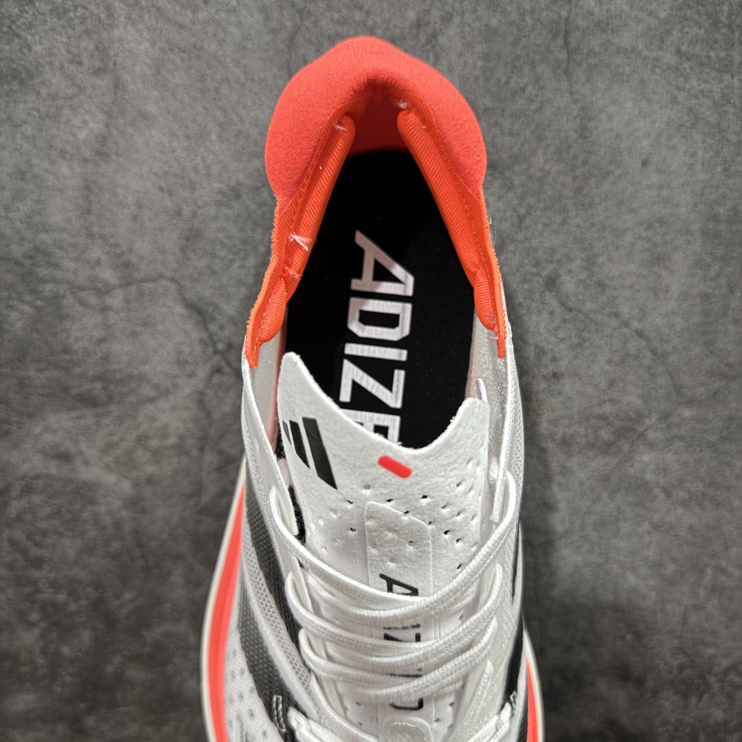 图片[8]-【HD真碳组合底】adidas Adizero Adios Pro 3 舒适百搭减震防滑耐磨 低帮 碳板 马拉松跑步鞋 波士顿3代夏季透气网眼竞速跑鞋 IE1053 延续爪型玻璃纤维推进系统 进化为全掌式的ENERGY RODS 2.0 从脚跟到脚趾的一体成形设计 强化整体推进力 提升速度表现 升级透气鞋面更具支撑性 利用ENGINEERED MESH技术进行不同密度织纹 强化支撑性 更使用50%以上的回收材料製成 减低塑料浪费 此外变薄的鞋舌为前掌提供更多空间 提供跑者更好的穿着感受 马牌轮胎大底耐磨性佳 大底全掌采用耐磨的Continental马牌轮胎大底 在各种环境下保有良好抓地力 尺码：36-45-选品中心