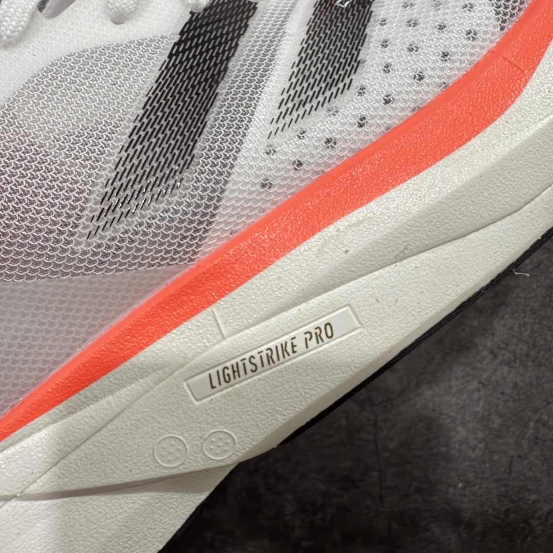 图片[2]-【HD真碳组合底】adidas Adizero Adios Pro 3 舒适百搭减震防滑耐磨 低帮 碳板 马拉松跑步鞋 波士顿3代夏季透气网眼竞速跑鞋 IE1053 延续爪型玻璃纤维推进系统 进化为全掌式的ENERGY RODS 2.0 从脚跟到脚趾的一体成形设计 强化整体推进力 提升速度表现 升级透气鞋面更具支撑性 利用ENGINEERED MESH技术进行不同密度织纹 强化支撑性 更使用50%以上的回收材料製成 减低塑料浪费 此外变薄的鞋舌为前掌提供更多空间 提供跑者更好的穿着感受 马牌轮胎大底耐磨性佳 大底全掌采用耐磨的Continental马牌轮胎大底 在各种环境下保有良好抓地力 尺码：36-45-选品中心