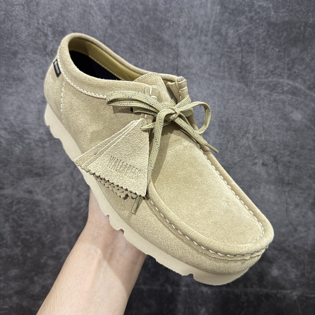 图片[3]-【莞产G版】其乐Clarks Wallebee 乐福风格袋鼠鞋 注意户外防水面料Gore-Tex的面料 结合工装优雅的袋鼠鞋， 时下最火的老钱风！乐福的设计直接装点在此鞋精髓上。 鞋底采用黄金大底Vibram ，全新橡塑发泡技术！结合了发泡材质的轻便型 和 橡胶RB的耐磨的特质！ 三方的拿手技术结合在同一双鞋上！ 尺码：36-46！ 外贸专供品质！-选品中心