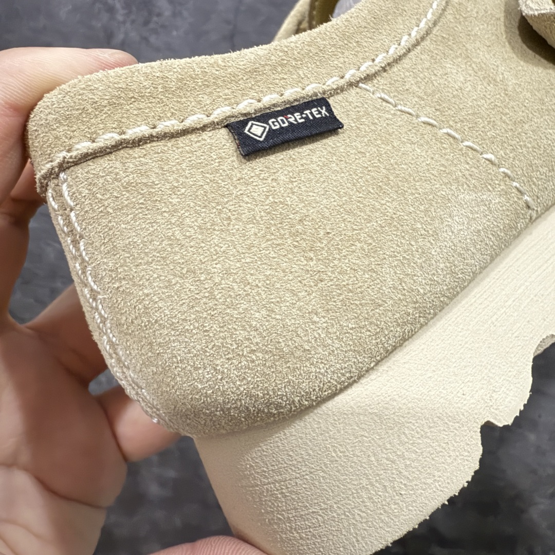 图片[2]-【莞产G版】其乐Clarks Wallebee 乐福风格袋鼠鞋 注意户外防水面料Gore-Tex的面料 结合工装优雅的袋鼠鞋， 时下最火的老钱风！乐福的设计直接装点在此鞋精髓上。 鞋底采用黄金大底Vibram ，全新橡塑发泡技术！结合了发泡材质的轻便型 和 橡胶RB的耐磨的特质！ 三方的拿手技术结合在同一双鞋上！ 尺码：36-46！ 外贸专供品质！-选品中心