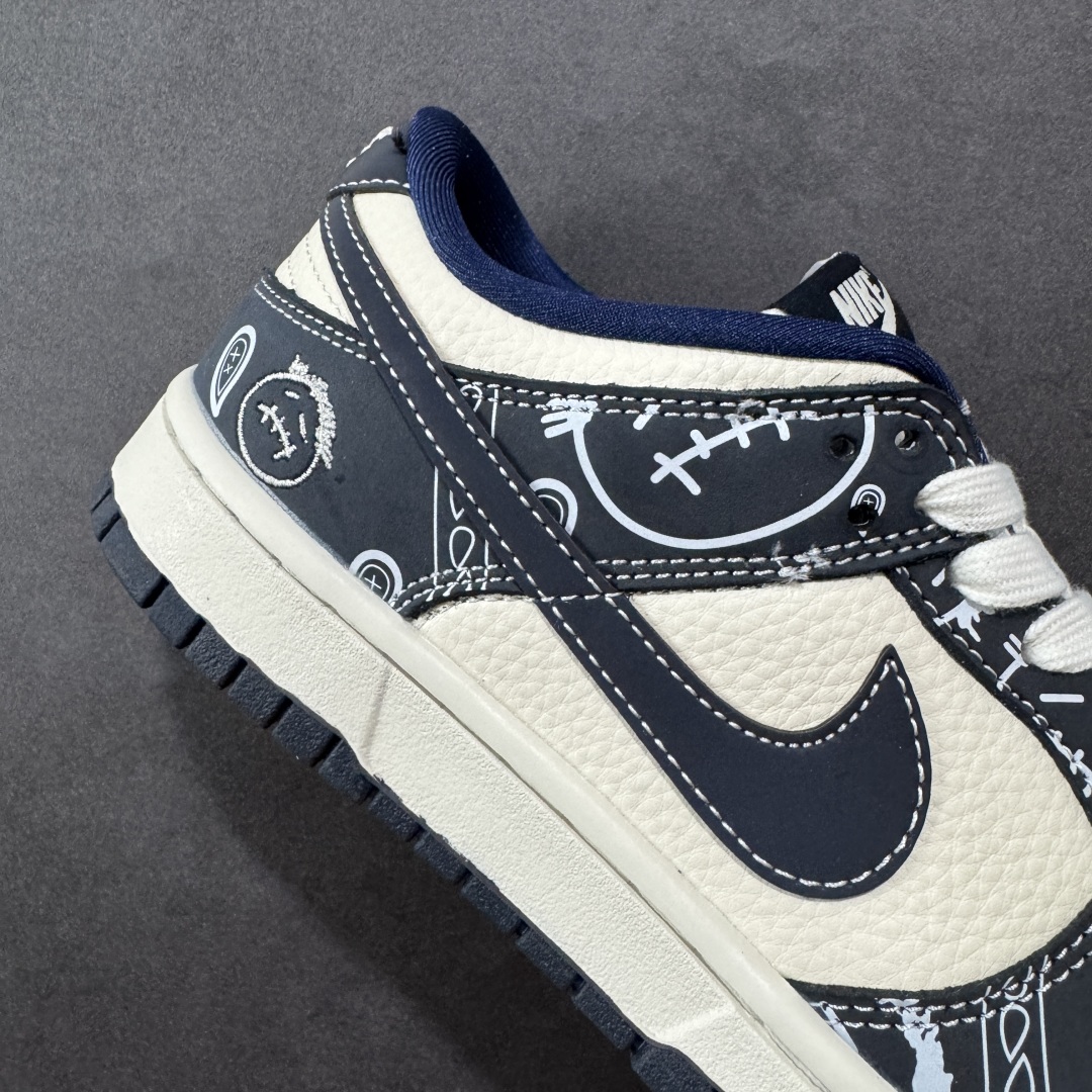 图片[6]-【定制版】Nike SB Dunk Low 藏蓝鬼脸腰果花 周年高端定制 低帮休闲板鞋 KK1333-046  #定制鞋盒 大厂纯原品质出货 超高清洁度 皮料切割干净无任何毛边 细节完美   尺码：36 36.5 37.5 38 38.5 39 40 40.5 41 42 42.5 43 44 44.5 45-选品中心