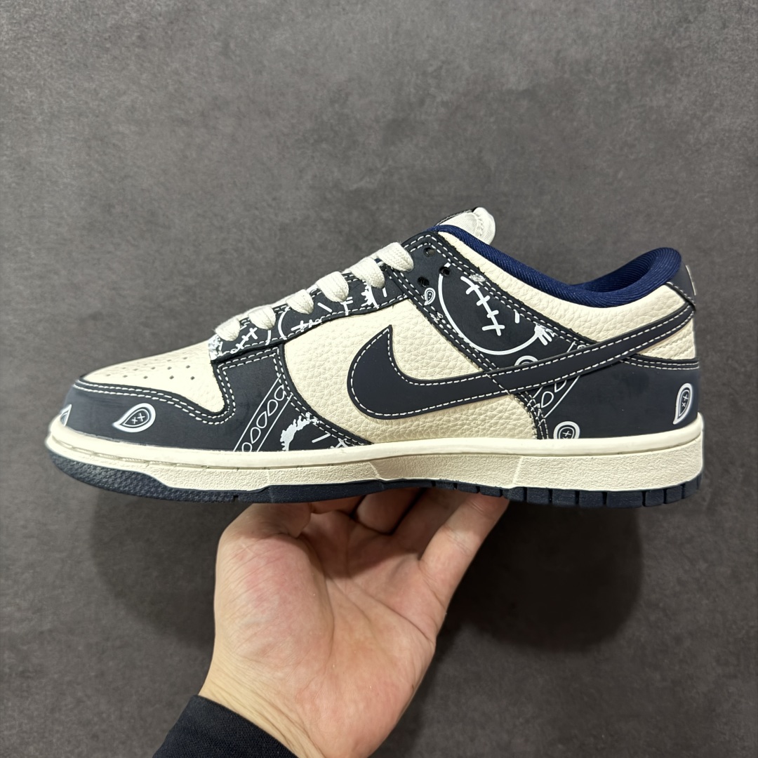 图片[2]-【定制版】Nike SB Dunk Low 藏蓝鬼脸腰果花 周年高端定制 低帮休闲板鞋 KK1333-046  #定制鞋盒 大厂纯原品质出货 超高清洁度 皮料切割干净无任何毛边 细节完美   尺码：36 36.5 37.5 38 38.5 39 40 40.5 41 42 42.5 43 44 44.5 45-选品中心
