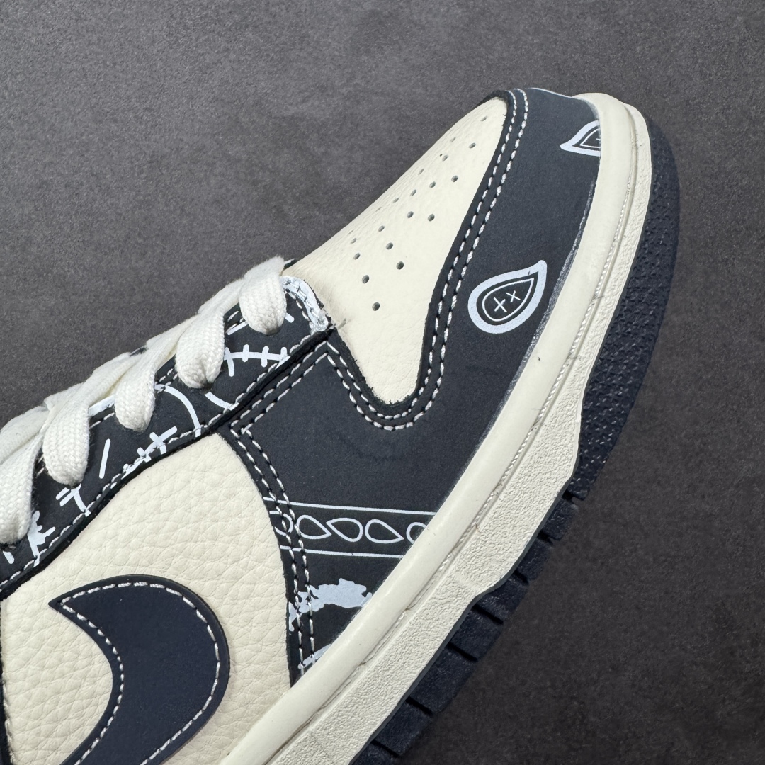 图片[5]-【定制版】Nike SB Dunk Low 藏蓝鬼脸腰果花 周年高端定制 低帮休闲板鞋 KK1333-046  #定制鞋盒 大厂纯原品质出货 超高清洁度 皮料切割干净无任何毛边 细节完美   尺码：36 36.5 37.5 38 38.5 39 40 40.5 41 42 42.5 43 44 44.5 45-选品中心