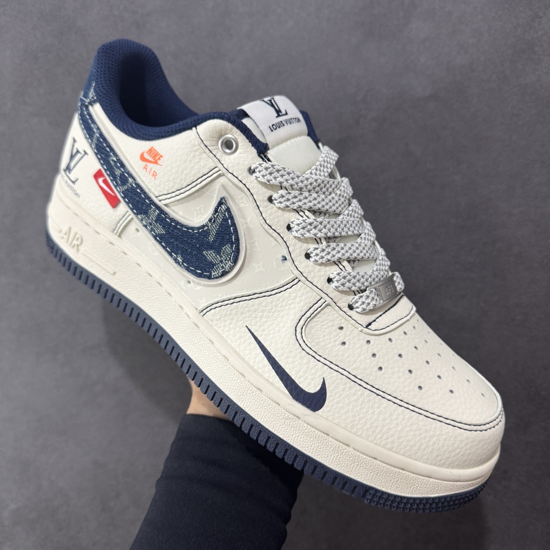 图片[3]-【定制版】Louis Vuitton x Nk Air Force 1’07 定制配色 Lv联名 空军一号低帮经典低帮休闲百搭板鞋 YX5066-345 定制鞋盒 大厂流水作业生产 超高清洁度 皮料切割干净无任何毛边 细节完美   尺码：36 36.5 37.5 38 38.5 39 40 40.5 41 42 42.5 43 44 44.5 45-选品中心