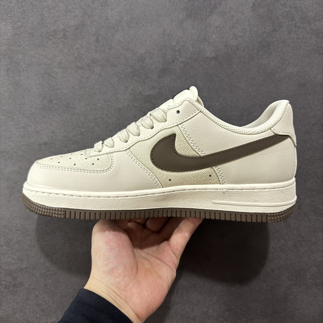 图片[2]-【定制版】Nike Air Force 1\’07 Low LV联名 网面拼接米棕 空军一号低帮休闲板鞋  #原楦头原纸板 原装鞋盒 定制五金配件 内置全掌气垫 原厂鞋底 货号：QW5836-004  尺码：36 36.5 37.5 38 38.5 39 40 40.5 41 42 42.5 43 44 44.5 45-选品中心