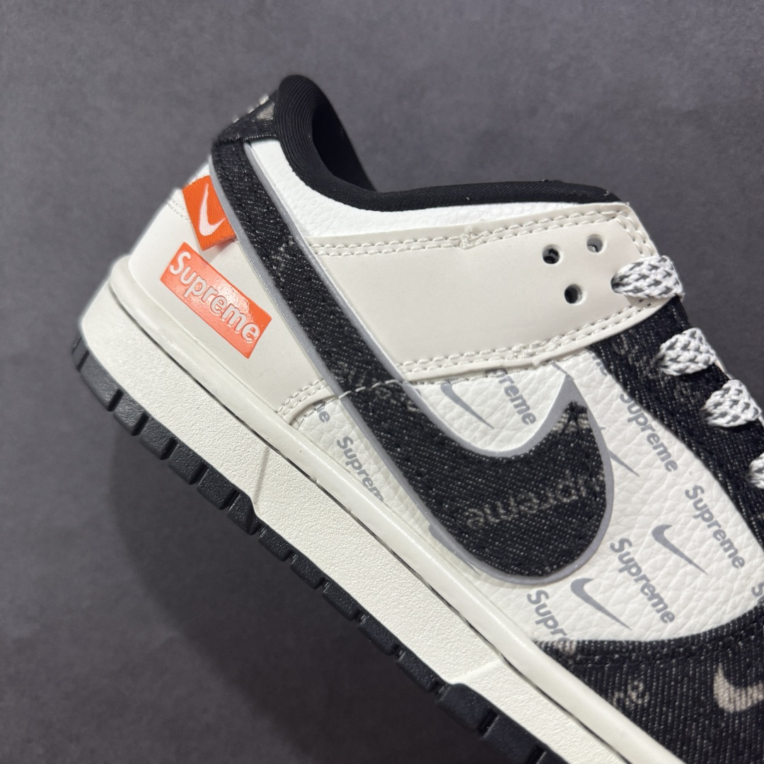 280 定制版Nike SB Dunk Low Sup联名 黑牛仔 周年高端定制 低帮休闲板鞋 SC9207-414