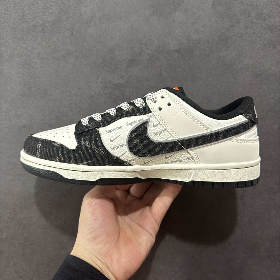 280 定制版Nike SB Dunk Low Sup联名 黑牛仔 周年高端定制 低帮休闲板鞋 SC9207-414