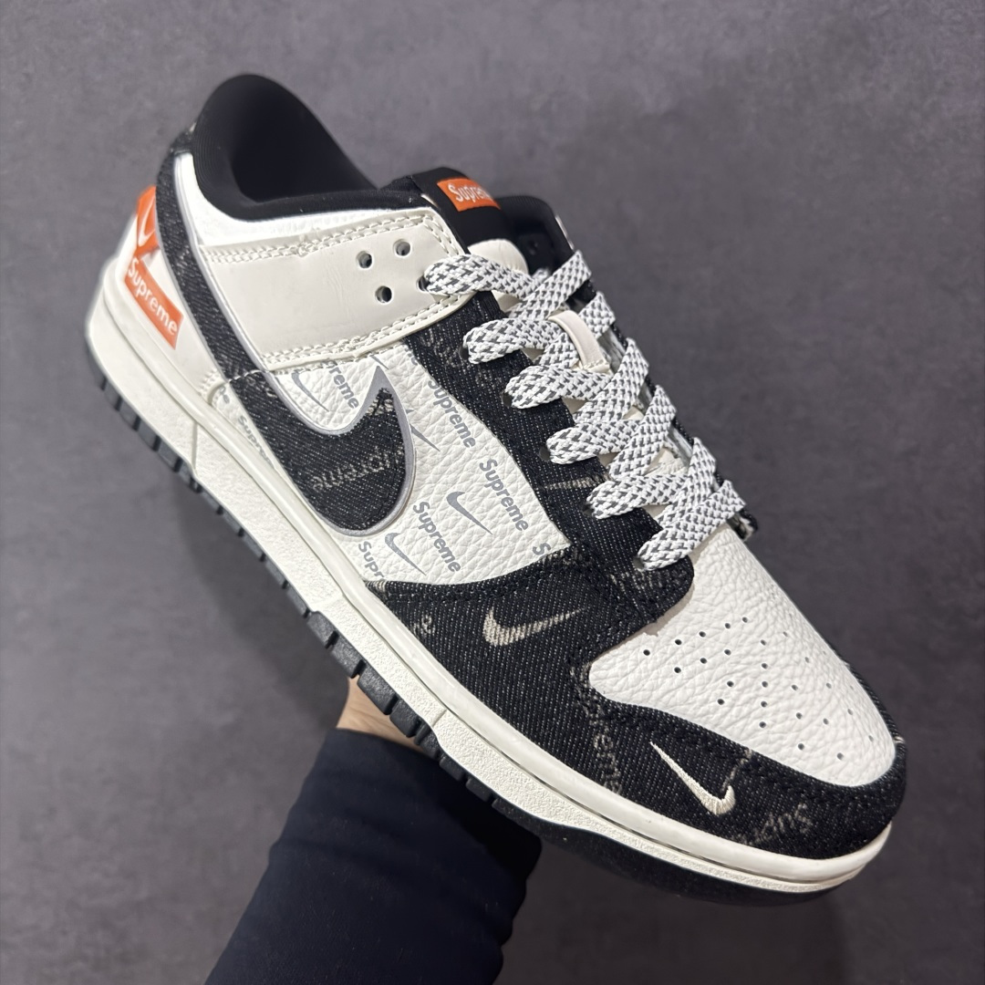 280 定制版Nike SB Dunk Low Sup联名 黑牛仔 周年高端定制 低帮休闲板鞋 SC9207-414