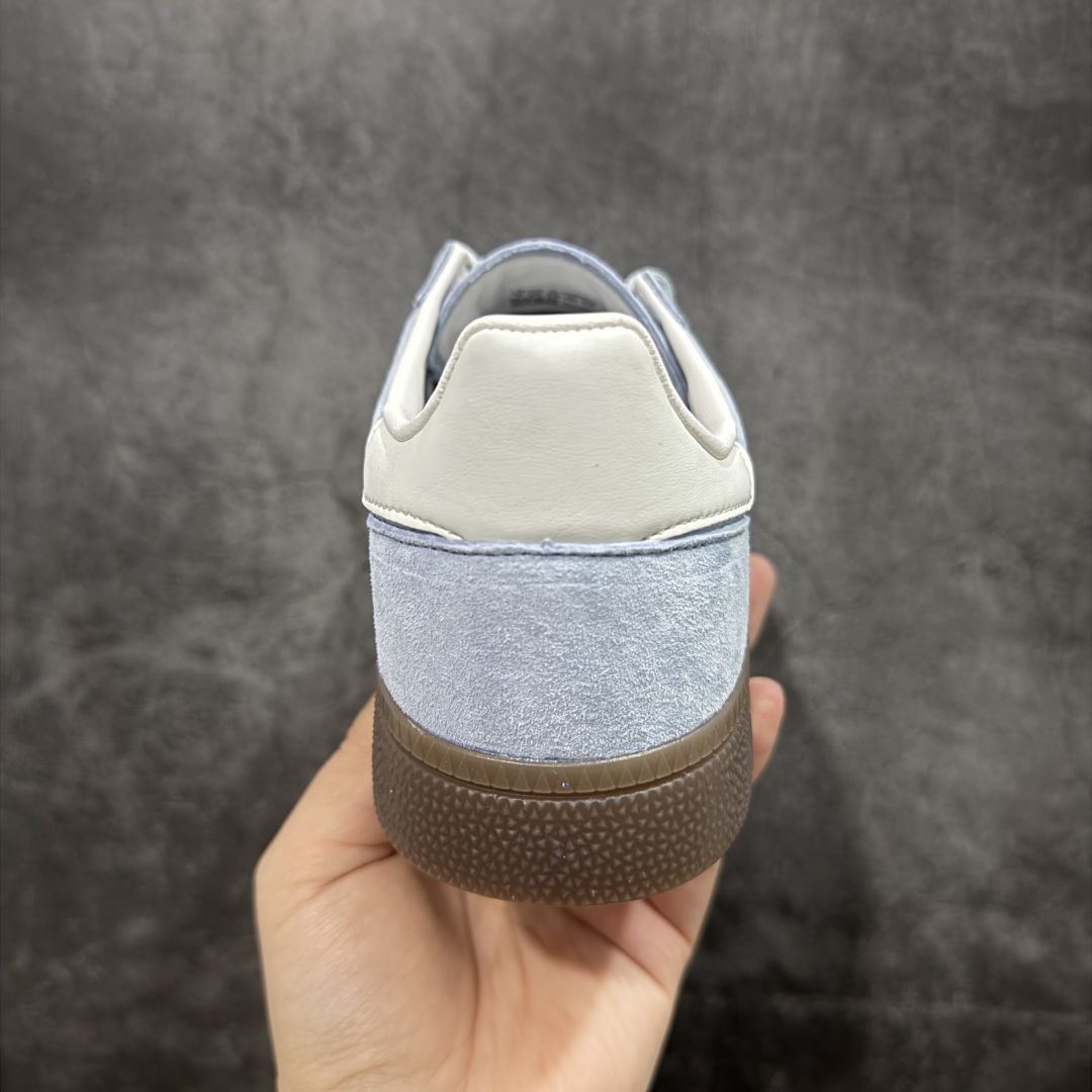 
【渠道纯原版】Adidas Handball Spezial  阿迪达斯经典款牛皮复古休闲板鞋 白蓝生