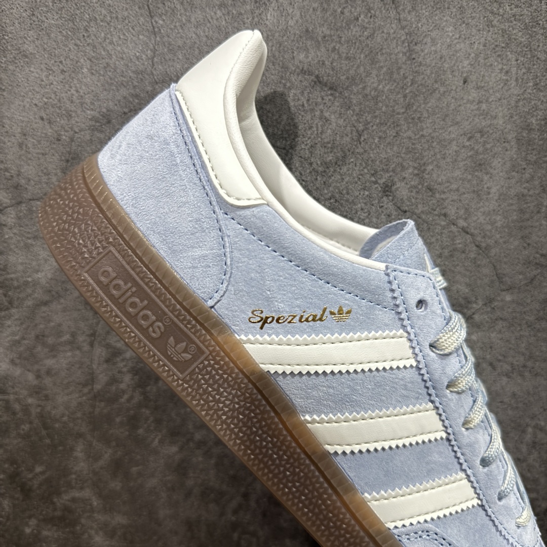
【渠道纯原版】Adidas Handball Spezial  阿迪达斯经典款牛皮复古休闲板鞋 白蓝生