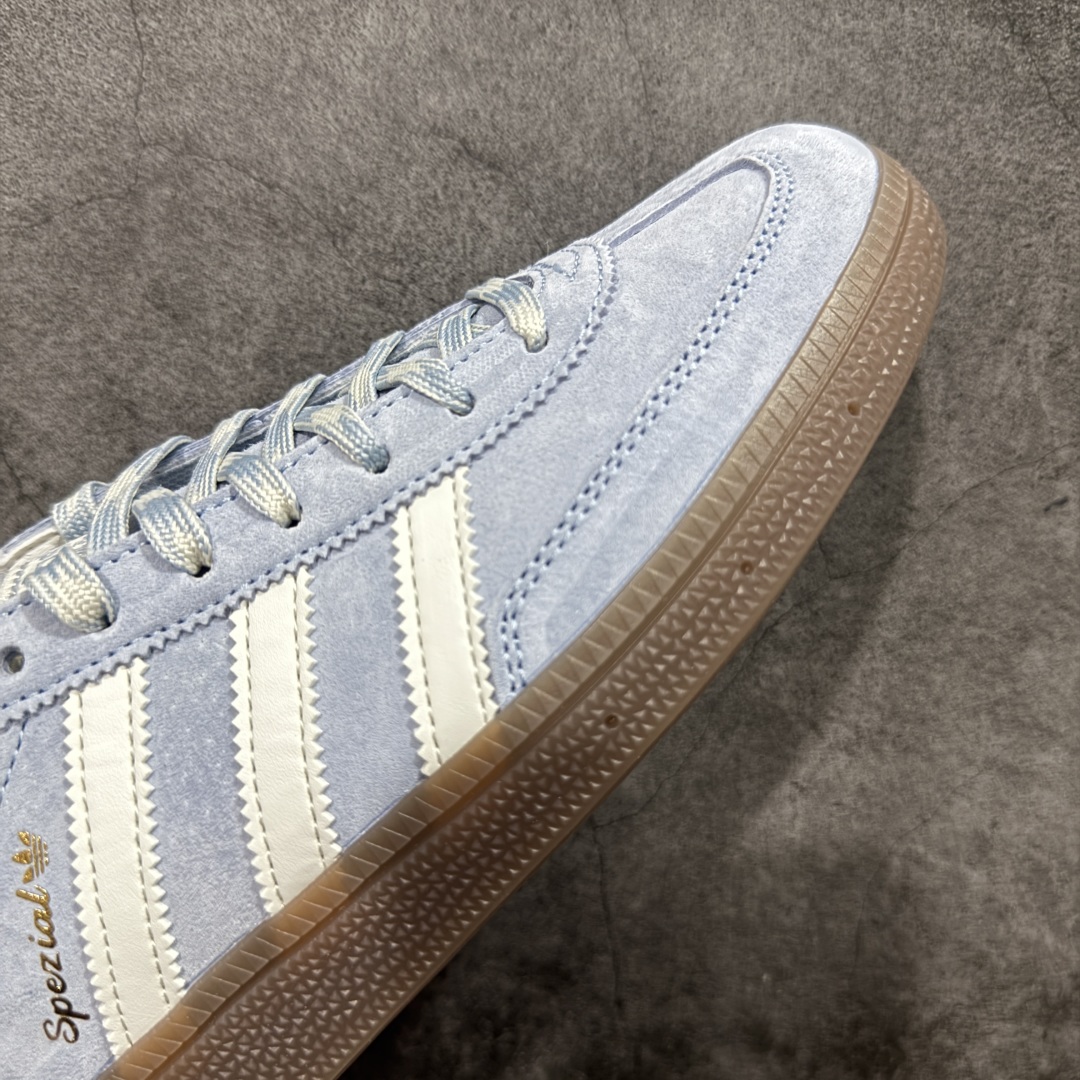 
【渠道纯原版】Adidas Handball Spezial  阿迪达斯经典款牛皮复古休闲板鞋 白蓝生