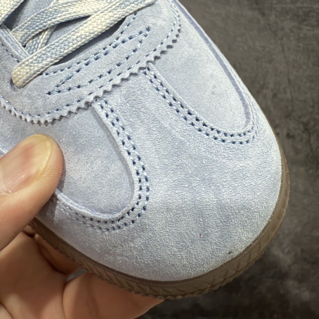 
【渠道纯原版】Adidas Handball Spezial  阿迪达斯经典款牛皮复古休闲板鞋 白蓝生