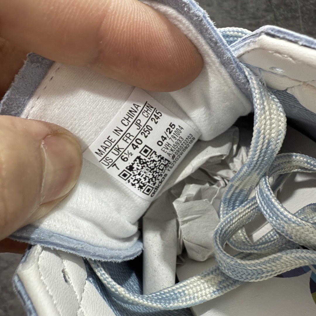 
【渠道纯原版】Adidas Handball Spezial  阿迪达斯经典款牛皮复古休闲板鞋 白蓝生