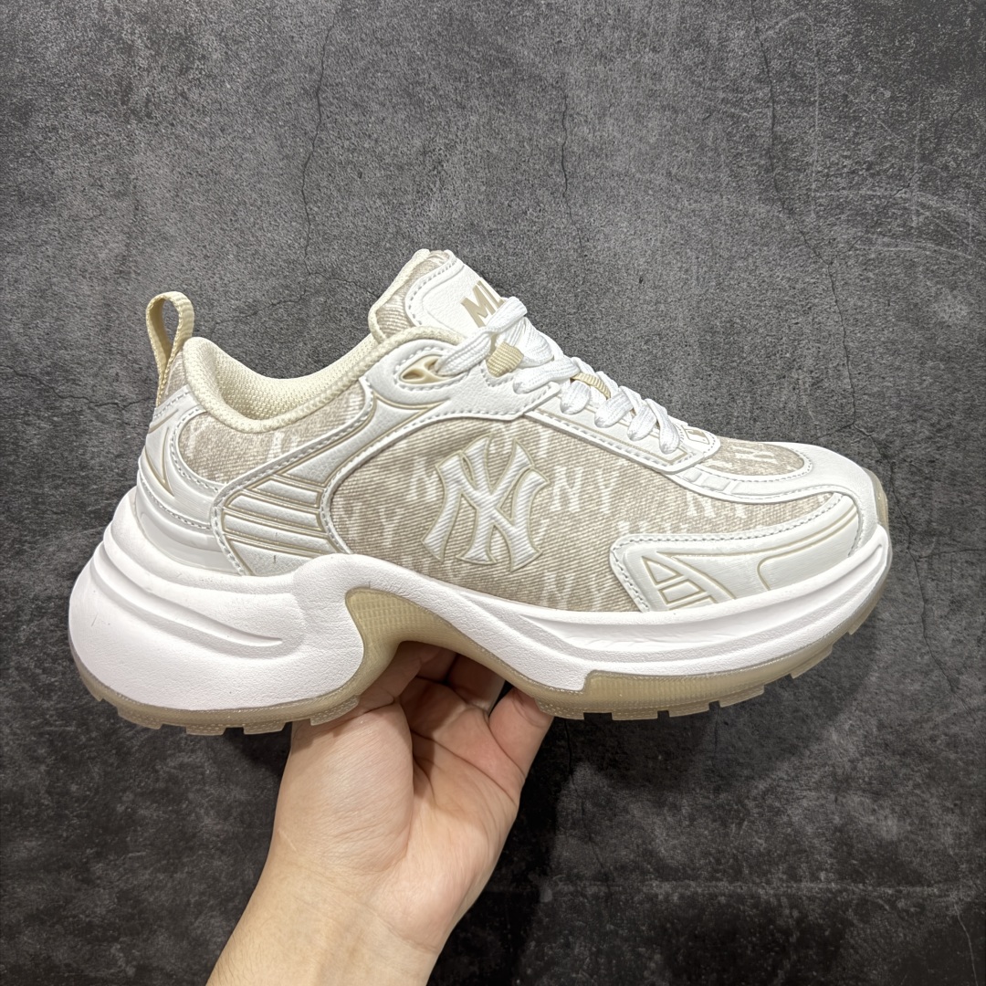 【顶级防伪标版本】MLB Winner Chunky 25新款 NY百搭舒适休闲潮流运动厚底增高 防滑耐磨 低帮 老爹鞋白粉色 潮流厚底时尚街头赛博老爹鞋 MLB官方同步出货 虞书欣等众多潮流明星同款 高弹双层MD大底 原楦原档案数据开发版型(完美鞋头弧度/后套收口效果🆚市面文案版本‼️) 原厂立体填充鞋舌海绵 中底注胶孔原数据开发模具大底原厂转印标市面上唯一纯原版本 原材料打造 内增高6cm 原厂1:1模具开发 原厂进口纳米材质 原厂 全套手提袋 原盒雷射防伪标包装 天猫订单品质 官网尺码:35-40-选品中心