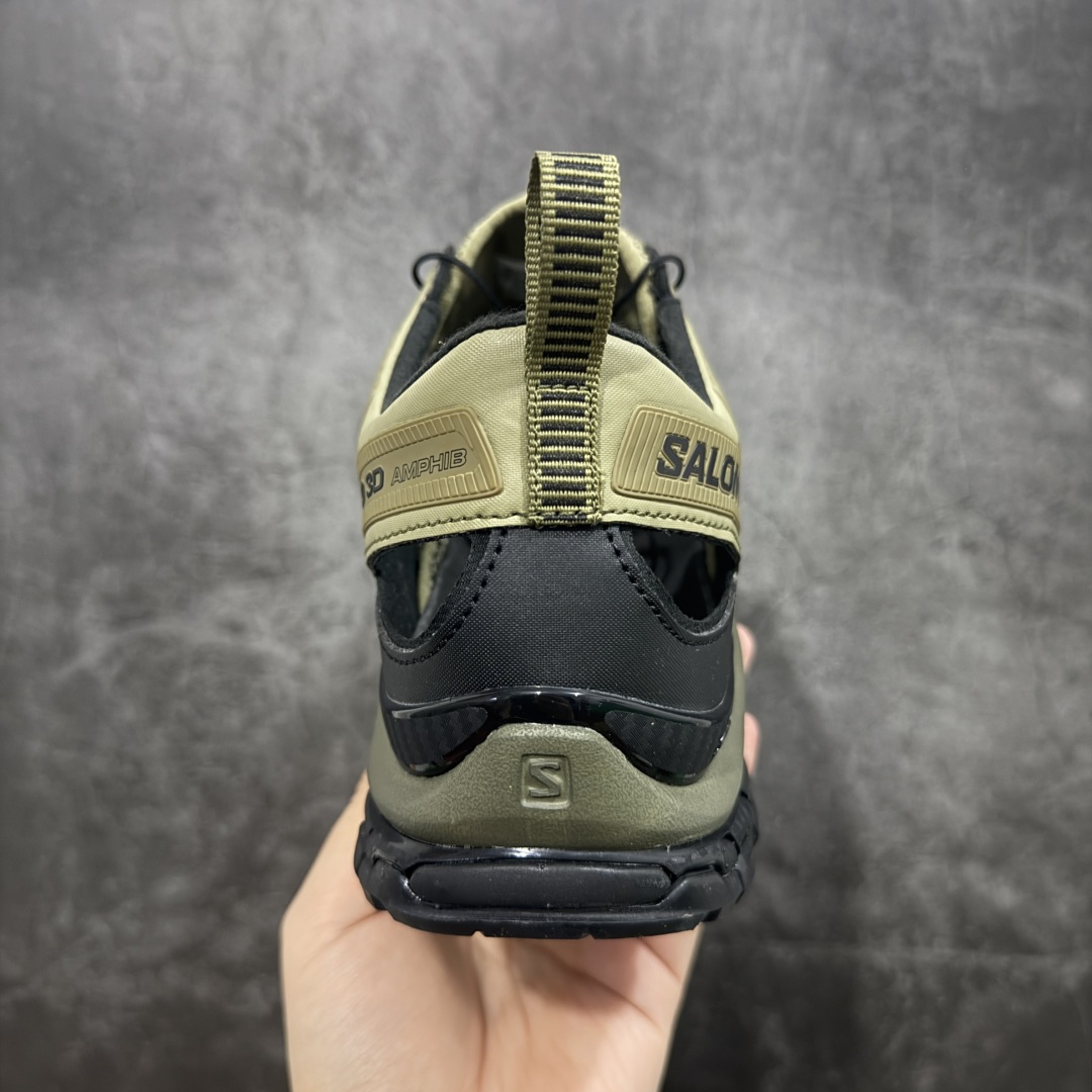 图片[4]-【666版本】SALOMON萨洛蒙XA PRO AMPHIB舒适柔软 透气耐磨 溯溪鞋 男女同款 军绿色 绿黑色 纯原外贸平台特供订单 耗时半年巨作 #全套原纸板楦头开发 #原厂特供网布配套加持 #确保原汁原味 完美呈现版型 #原档数据独家私模五层组合大底 #男女鞋同步官方开发至46 #原装Ortholite轻量化鞋垫 #中底布带钢印编号 原厂TPU锁扣 #进口港宝加持 后跟自然饱满 还原公司包裹性 #鞋面采用SENSIFT贴合技术 #全方位贴合包裹脚型 #鞋跟部鞋底牵引设计 #提供强大的抓地性能 #更适应野外崎岖不平的道路 #其3D ADVANCED CHASSIS底盘 材料轻量大化 钉齿设计更具稳定性 防护性 #鞋底易磨损区运用CONTAGRIP高耐磨材料 应对城市硬质路面长距离跑考验 货号：477399 尺码：36 36.5 37.5 38 38.5 39 40 40.5 41 42 42.5 43 44 45 46-选品中心