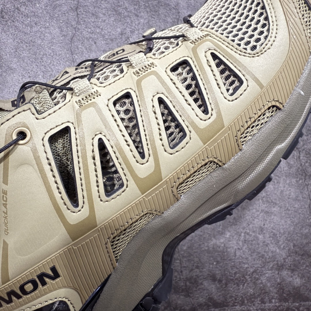 图片[4]-【666版本】SALOMON萨洛蒙XA PRO AMPHIB舒适柔软 透气耐磨 溯溪鞋 男女同款 军绿色 绿黑色 纯原外贸平台特供订单 耗时半年巨作 #全套原纸板楦头开发 #原厂特供网布配套加持 #确保原汁原味 完美呈现版型 #原档数据独家私模五层组合大底 #男女鞋同步官方开发至46 #原装Ortholite轻量化鞋垫 #中底布带钢印编号 原厂TPU锁扣 #进口港宝加持 后跟自然饱满 还原公司包裹性 #鞋面采用SENSIFT贴合技术 #全方位贴合包裹脚型 #鞋跟部鞋底牵引设计 #提供强大的抓地性能 #更适应野外崎岖不平的道路 #其3D ADVANCED CHASSIS底盘 材料轻量大化 钉齿设计更具稳定性 防护性 #鞋底易磨损区运用CONTAGRIP高耐磨材料 应对城市硬质路面长距离跑考验 货号：477399 尺码：36 36.5 37.5 38 38.5 39 40 40.5 41 42 42.5 43 44 45 46-选品中心