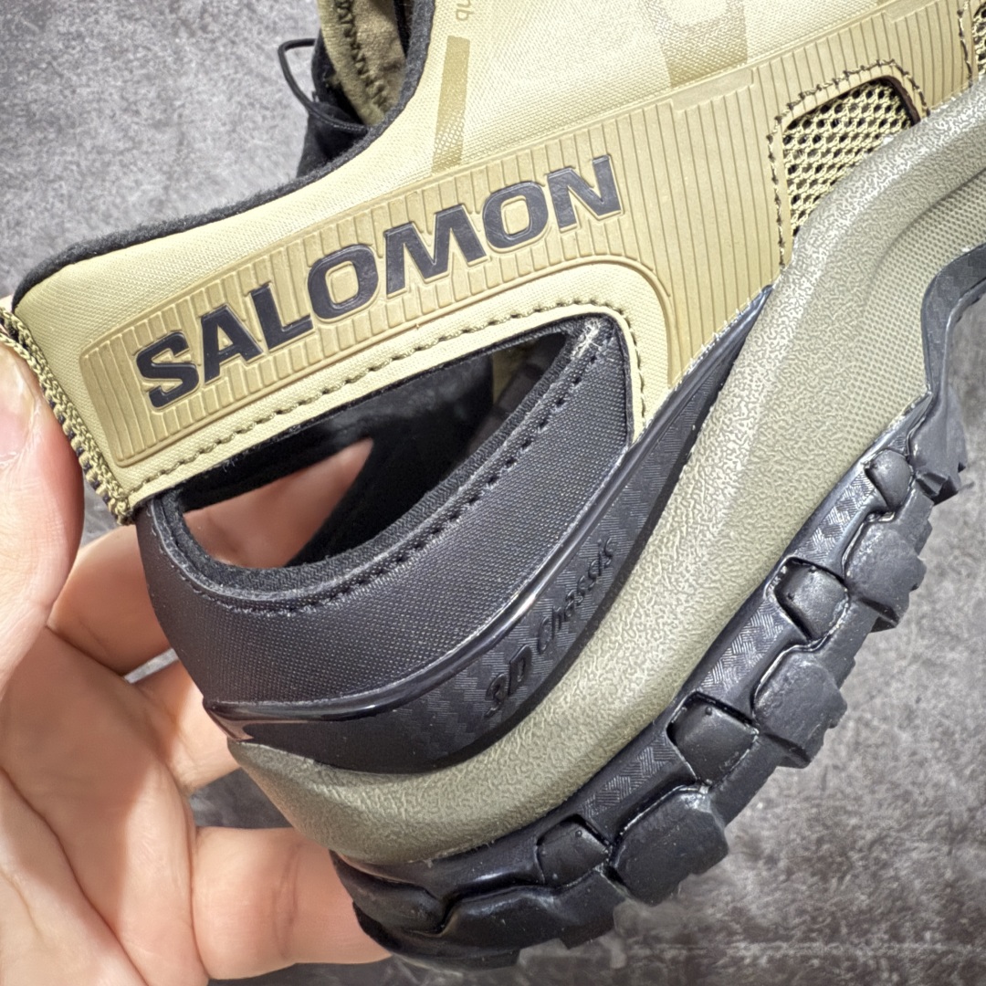 图片[3]-【666版本】SALOMON萨洛蒙XA PRO AMPHIB舒适柔软 透气耐磨 溯溪鞋 男女同款 军绿色 绿黑色 纯原外贸平台特供订单 耗时半年巨作 #全套原纸板楦头开发 #原厂特供网布配套加持 #确保原汁原味 完美呈现版型 #原档数据独家私模五层组合大底 #男女鞋同步官方开发至46 #原装Ortholite轻量化鞋垫 #中底布带钢印编号 原厂TPU锁扣 #进口港宝加持 后跟自然饱满 还原公司包裹性 #鞋面采用SENSIFT贴合技术 #全方位贴合包裹脚型 #鞋跟部鞋底牵引设计 #提供强大的抓地性能 #更适应野外崎岖不平的道路 #其3D ADVANCED CHASSIS底盘 材料轻量大化 钉齿设计更具稳定性 防护性 #鞋底易磨损区运用CONTAGRIP高耐磨材料 应对城市硬质路面长距离跑考验 货号：477399 尺码：36 36.5 37.5 38 38.5 39 40 40.5 41 42 42.5 43 44 45 46-选品中心