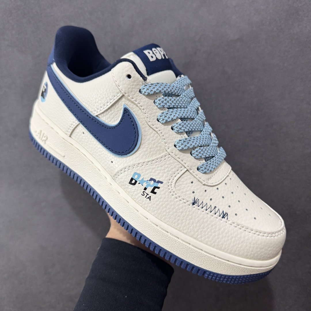 图片[3]-【定制版】Bape x Nk Air Force 1’07 定制配色 猿人头联名 空军一号低帮经典低帮休闲百搭板鞋 KB1688-002 定制鞋盒 大厂流水作业生产 超高清洁度 皮料切割干净无任何毛边 细节完美   尺码：36 36.5 37.5 38 38.5 39 40 40.5 41 42 42.5 43 44 44.5 45-选品中心