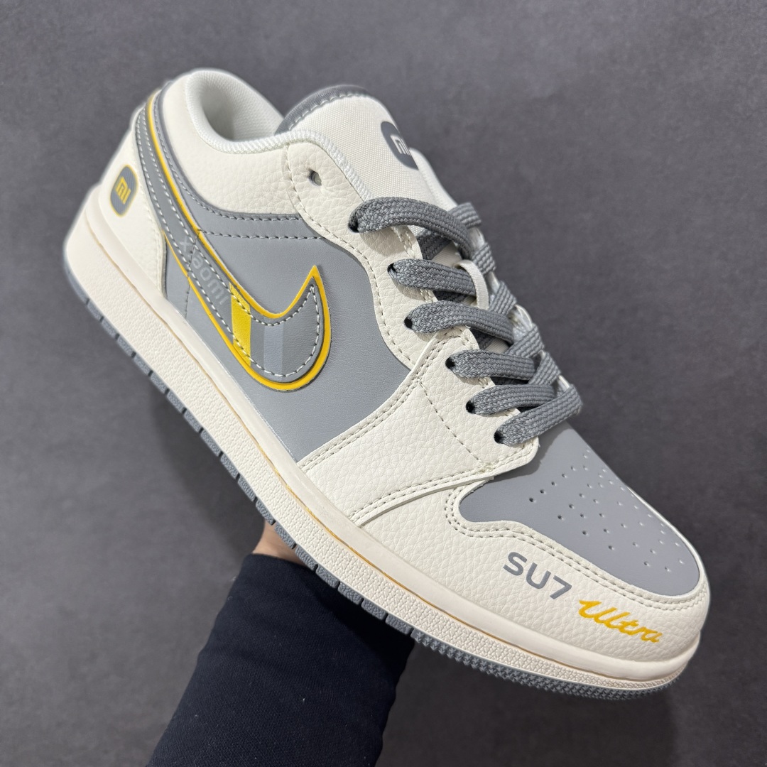 图片[3]-【定制版】Air Jordan 1 Low AJ1 乔1 小米联名 寒武岩灰 高端定制 低帮复古篮球鞋 XX3168-199  #定制鞋盒 大厂纯原品质出货 超高清洁度 皮料切割干净无任何毛边 细节完美   尺码：36 36.5 37.5 38 36.5 39 40 40.5 41 42 42.5 43 44 44.5 45-选品中心