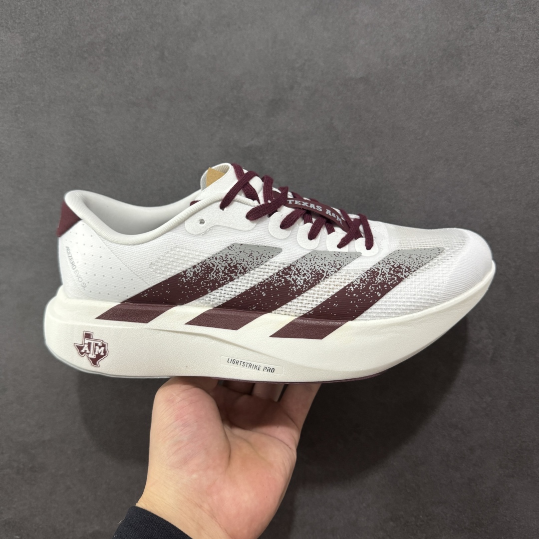 【公司级】Adidas Adizero Evo SL 阿迪超轻透气缓震跑鞋  整体外观造型与adiZero Adios Pro EVO 1非常相似 中底配置方面搭载全掌Lightstrike Pro 鞋面采用透气网面示人 契合日常训练鞋的定位 更加耐用 外底给到了马牌橡胶 及上代竞速旗舰adidas Adizero Adios Pro 3区域分布 货号： JQ4566  尺码：36 36.5 37 38 38.5 39 40 40.5 41 42 42.5 43 44 44.5 45-选品中心