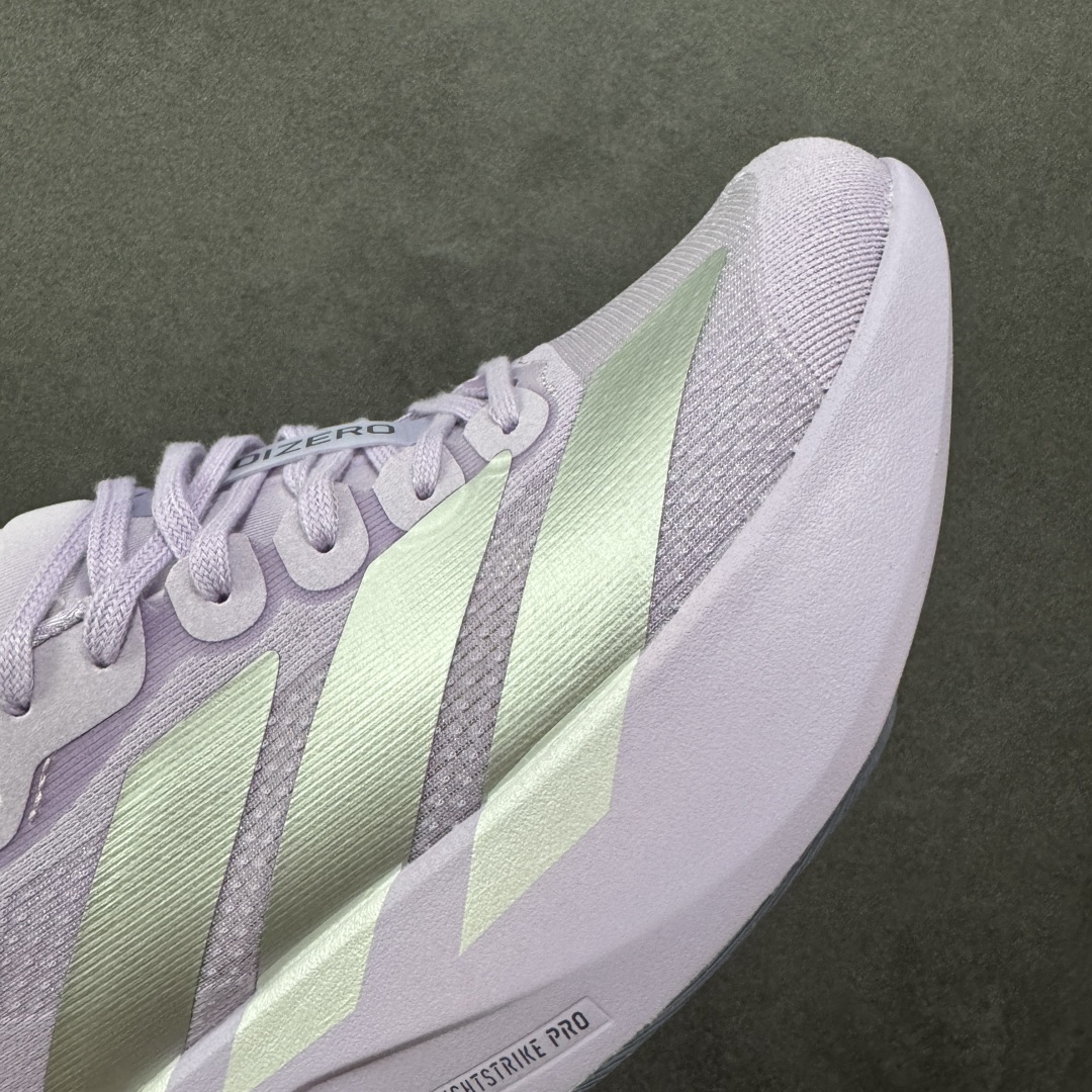 图片[5]-【公司级】Adidas Adizero Evo SL 阿迪超轻透气缓震跑鞋  整体外观造型与adiZero Adios Pro EVO 1非常相似 中底配置方面搭载全掌Lightstrike Pro 鞋面采用透气网面示人 契合日常训练鞋的定位 更加耐用 外底给到了马牌橡胶 及上代竞速旗舰adidas Adizero Adios Pro 3区域分布 货号： JS4447  尺码：36 36.5 37 38 38.5 39 40 40.5 41 42 42.5 43 44 44.5 45-选品中心