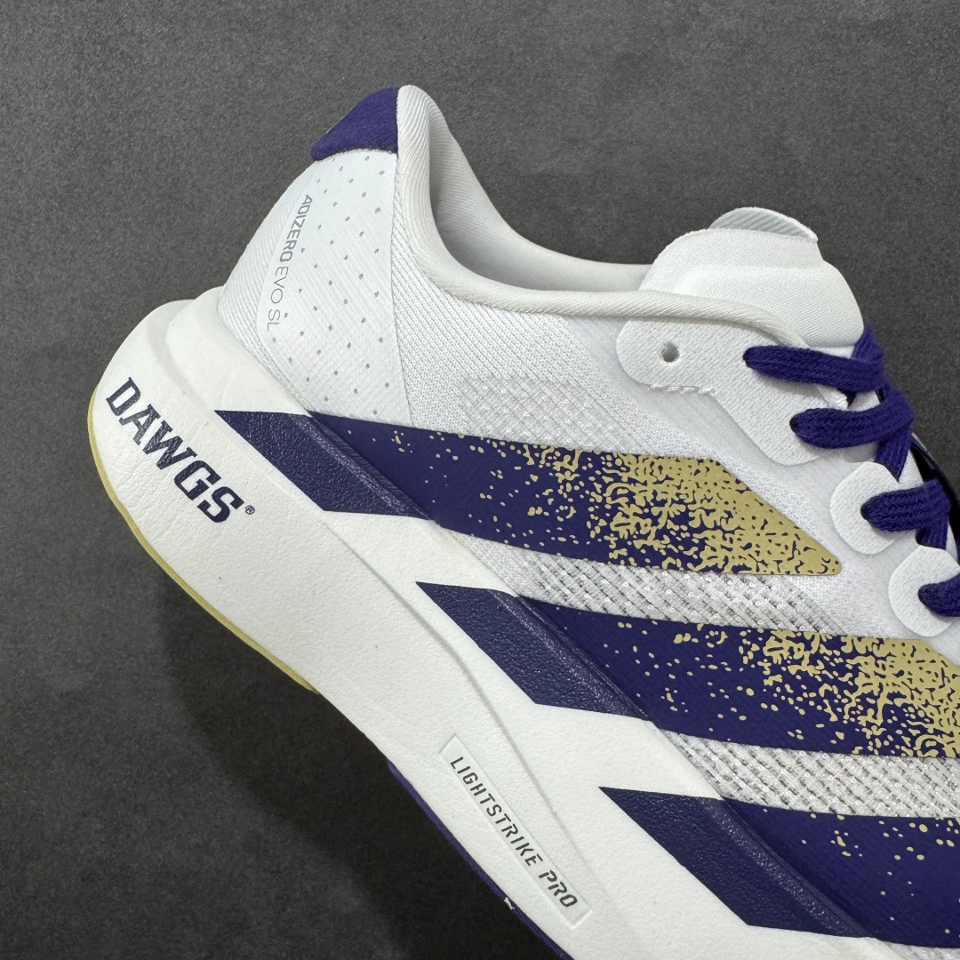 图片[6]-【公司级】Adidas Adizero Evo SL 阿迪超轻透气缓震跑鞋  整体外观造型与adiZero Adios Pro EVO 1非常相似 中底配置方面搭载全掌Lightstrike Pro 鞋面采用透气网面示人 契合日常训练鞋的定位 更加耐用 外底给到了马牌橡胶 及上代竞速旗舰adidas Adizero Adios Pro 3区域分布 货号： JQ4578  尺码：36 36.5 37 38 38.5 39 40 40.5 41 42 42.5 43 44 44.5 45-选品中心