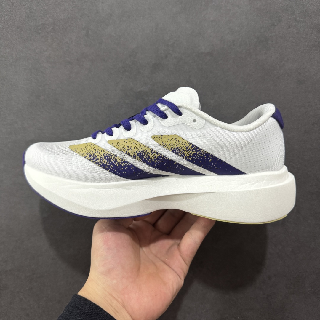 图片[2]-【公司级】Adidas Adizero Evo SL 阿迪超轻透气缓震跑鞋  整体外观造型与adiZero Adios Pro EVO 1非常相似 中底配置方面搭载全掌Lightstrike Pro 鞋面采用透气网面示人 契合日常训练鞋的定位 更加耐用 外底给到了马牌橡胶 及上代竞速旗舰adidas Adizero Adios Pro 3区域分布 货号： JQ4578  尺码：36 36.5 37 38 38.5 39 40 40.5 41 42 42.5 43 44 44.5 45-选品中心