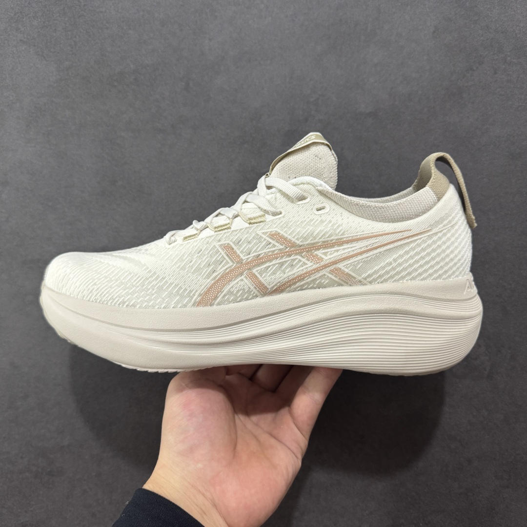 图片[2]-【公司级】Asics GEL-Nimbus 27 亚瑟士缓震跑鞋 近年复古风潮的势头很旺 ASICS一直坚信保持身体的健康与活力是打造健康快乐的生活方式的最佳途径 ASICS为复古鞋型注入新设计 为玩家的街头穿搭提供了更多可能 GEL-NIMBUSTM9运动鞋最初是为中立和仰卧跑步者设计的长距离训练器 采用原始材料和关键细节重新设计 其Y2K时代的工业外观也被大胆的对比和色块所抵消 尺码：36 36.5 37.5 38 38.5 39 40 40.5 41.5 42 42.5 43.5 44 44.5 45 46-选品中心