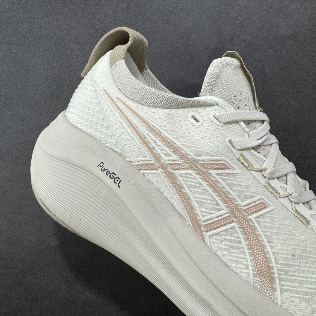 图片[6]-【公司级】Asics GEL-Nimbus 27 亚瑟士缓震跑鞋 近年复古风潮的势头很旺 ASICS一直坚信保持身体的健康与活力是打造健康快乐的生活方式的最佳途径 ASICS为复古鞋型注入新设计 为玩家的街头穿搭提供了更多可能 GEL-NIMBUSTM9运动鞋最初是为中立和仰卧跑步者设计的长距离训练器 采用原始材料和关键细节重新设计 其Y2K时代的工业外观也被大胆的对比和色块所抵消 尺码：36 36.5 37.5 38 38.5 39 40 40.5 41.5 42 42.5 43.5 44 44.5 45 46-选品中心
