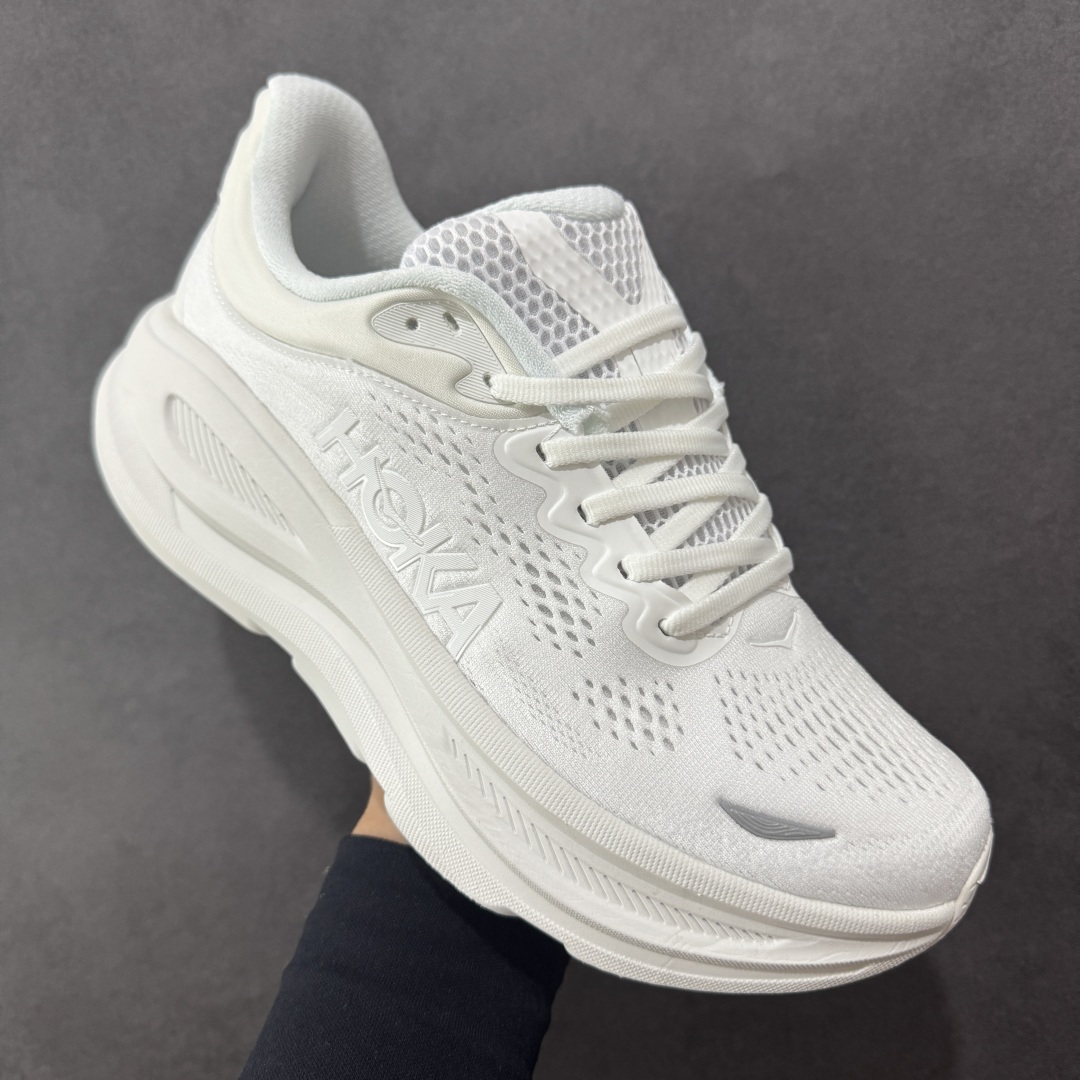 图片[3]-【公司级】HOKA One One BONDI 9 邦迪9代低帮厚底网织轻量休闲运动慢跑鞋 #升级原楦原纸版开发版型 #采用透气针织工程材料鞋面材质 #轻量化材料高弹力泡棉升级中底 #内嵌欧索莱Ortholite® 混合(再生)鞋垫 #外置耐磨防滑橡胶模块❗️ 尺码：36 36.5 37.5 38 39 40 40.5 41 42 42.5 43 44 44.5 45-选品中心