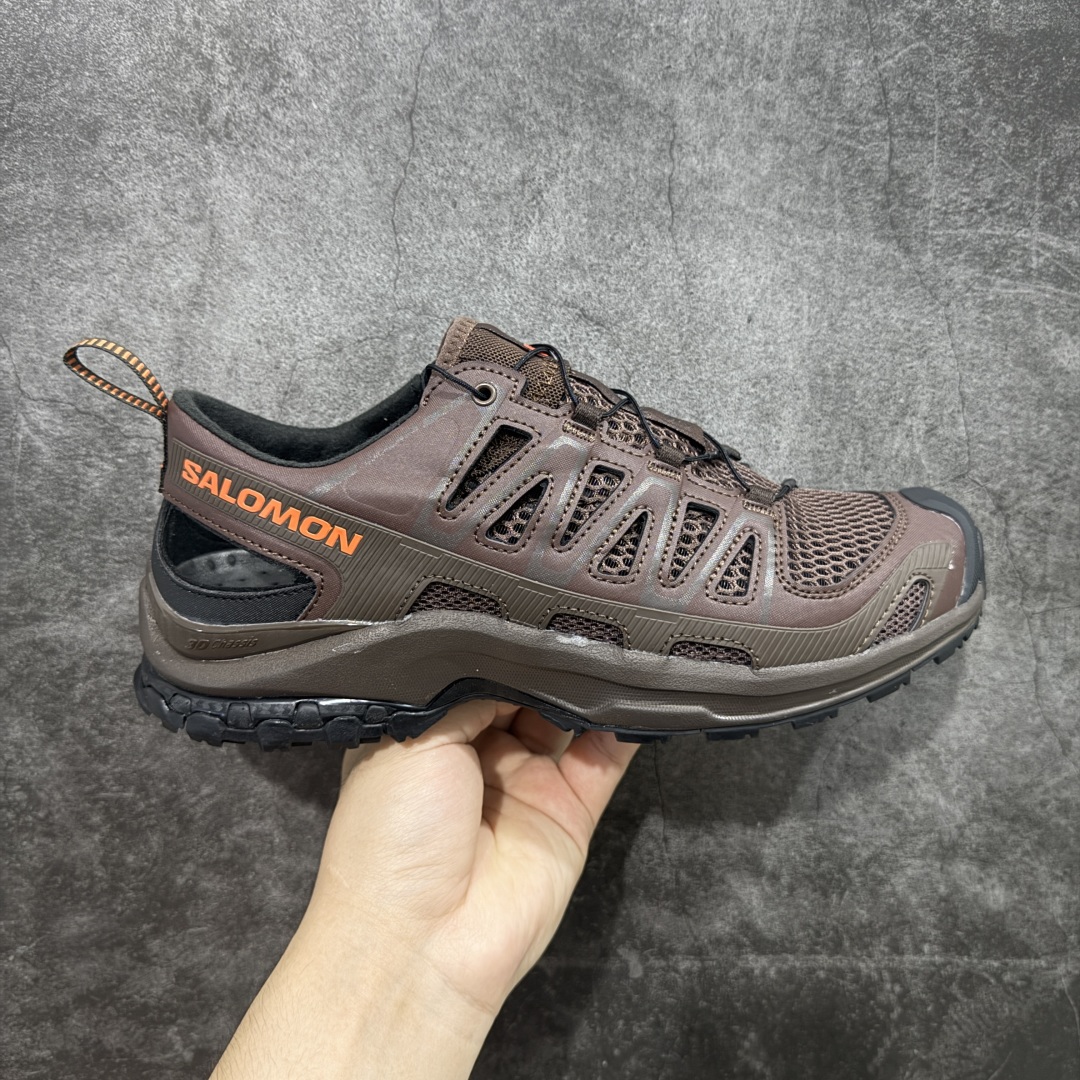 【666版本】SALOMON萨洛蒙XA PRO AMPHIB舒适柔软 透气耐磨 溯溪鞋 男女同款 咖啡色 棕色 纯原外贸平台特供订单 耗时半年巨作 #全套原纸板楦头开发 #原厂特供网布配套加持 #确保原汁原味 完美呈现版型 #原档数据独家私模五层组合大底 #男女鞋同步官方开发至46 #原装Ortholite轻量化鞋垫 #中底布带钢印编号 原厂TPU锁扣 #进口港宝加持 后跟自然饱满 还原公司包裹性 #鞋面采用SENSIFT贴合技术 #全方位贴合包裹脚型 #鞋跟部鞋底牵引设计 #提供强大的抓地性能 #更适应野外崎岖不平的道路 #其3D ADVANCED CHASSIS底盘 材料轻量大化 钉齿设计更具稳定性 防护性 #鞋底易磨损区运用CONTAGRIP高耐磨材料 应对城市硬质路面长距离跑考验 货号：478040 尺码：36 36.5 37.5 38 38.5 39 40 40.5 41 42 42.5 43 44 45 46-选品中心
