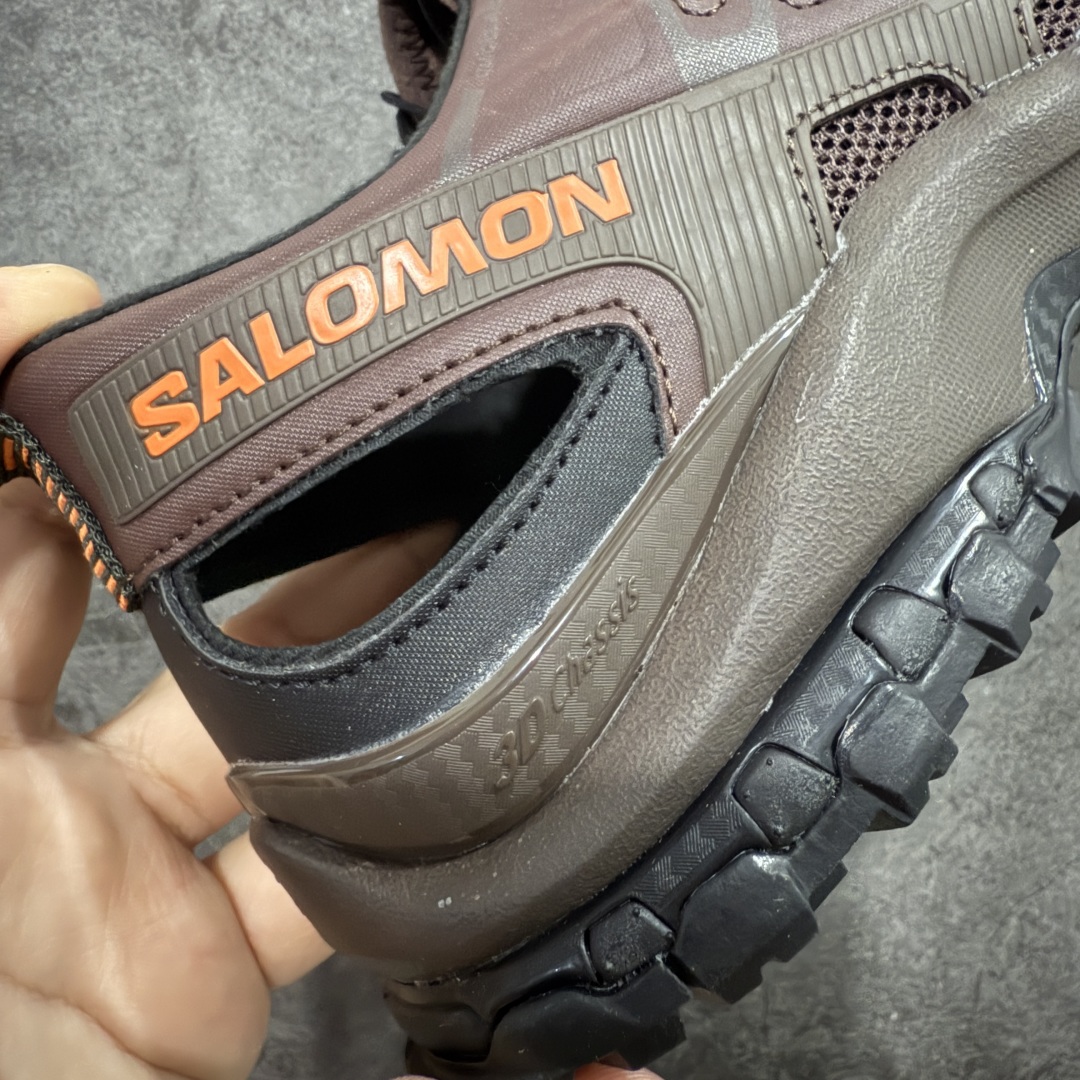 图片[3]-【666版本】SALOMON萨洛蒙XA PRO AMPHIB舒适柔软 透气耐磨 溯溪鞋 男女同款 咖啡色 棕色 纯原外贸平台特供订单 耗时半年巨作 #全套原纸板楦头开发 #原厂特供网布配套加持 #确保原汁原味 完美呈现版型 #原档数据独家私模五层组合大底 #男女鞋同步官方开发至46 #原装Ortholite轻量化鞋垫 #中底布带钢印编号 原厂TPU锁扣 #进口港宝加持 后跟自然饱满 还原公司包裹性 #鞋面采用SENSIFT贴合技术 #全方位贴合包裹脚型 #鞋跟部鞋底牵引设计 #提供强大的抓地性能 #更适应野外崎岖不平的道路 #其3D ADVANCED CHASSIS底盘 材料轻量大化 钉齿设计更具稳定性 防护性 #鞋底易磨损区运用CONTAGRIP高耐磨材料 应对城市硬质路面长距离跑考验 货号：478040 尺码：36 36.5 37.5 38 38.5 39 40 40.5 41 42 42.5 43 44 45 46-选品中心