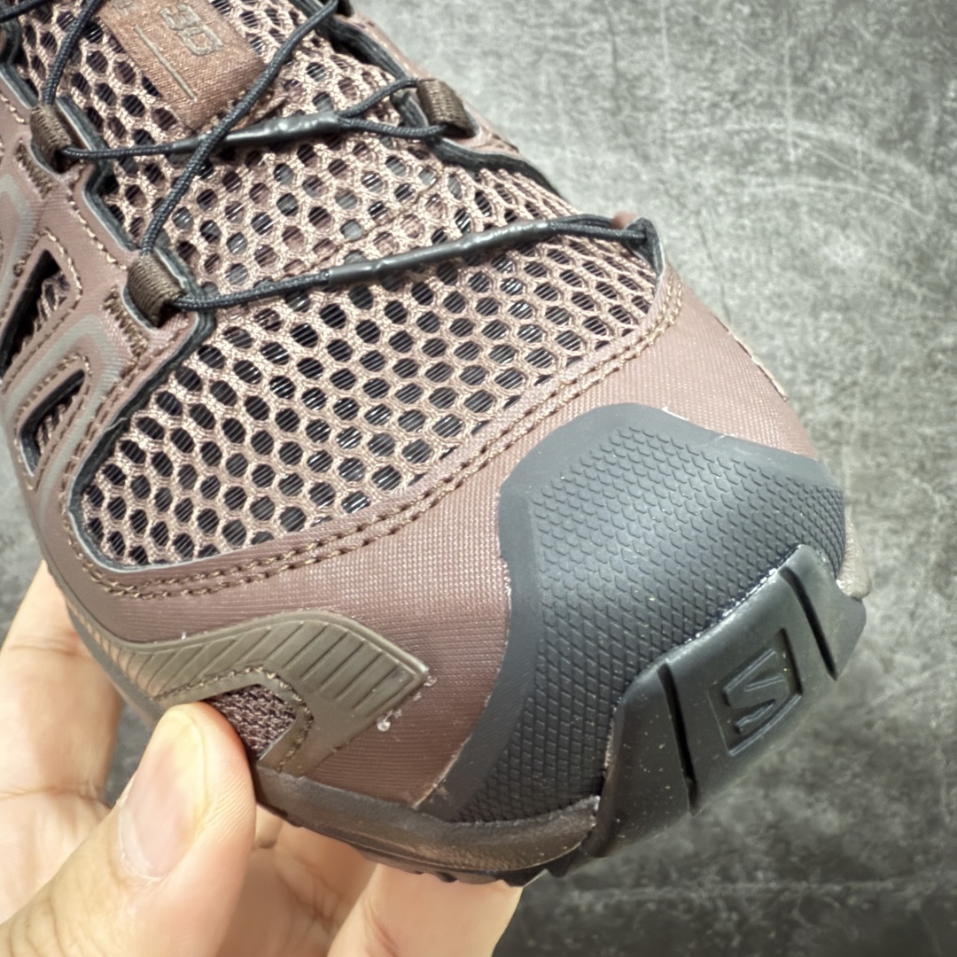 图片[5]-【666版本】SALOMON萨洛蒙XA PRO AMPHIB舒适柔软 透气耐磨 溯溪鞋 男女同款 咖啡色 棕色 纯原外贸平台特供订单 耗时半年巨作 #全套原纸板楦头开发 #原厂特供网布配套加持 #确保原汁原味 完美呈现版型 #原档数据独家私模五层组合大底 #男女鞋同步官方开发至46 #原装Ortholite轻量化鞋垫 #中底布带钢印编号 原厂TPU锁扣 #进口港宝加持 后跟自然饱满 还原公司包裹性 #鞋面采用SENSIFT贴合技术 #全方位贴合包裹脚型 #鞋跟部鞋底牵引设计 #提供强大的抓地性能 #更适应野外崎岖不平的道路 #其3D ADVANCED CHASSIS底盘 材料轻量大化 钉齿设计更具稳定性 防护性 #鞋底易磨损区运用CONTAGRIP高耐磨材料 应对城市硬质路面长距离跑考验 货号：478040 尺码：36 36.5 37.5 38 38.5 39 40 40.5 41 42 42.5 43 44 45 46-选品中心