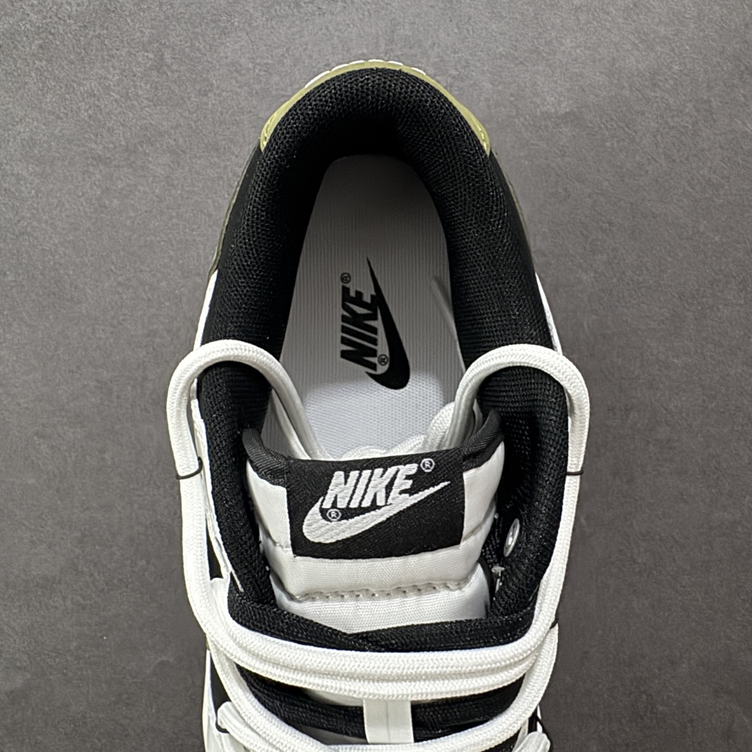 图片[7]-【YC纯原】Nike Dunk Low 寻迹使者 黑白 当定制画笔蘸取反转勇气，白为画布，黑作序章，鞋侧橄榄绿Swoosh刺破常规轨迹。鞋侧破裂风「MIRACLE」是打破常规的宣言，后跟橙标如黑夜升起的信号灯，点燃探索的野心。踏遍千篇一律，无主之地，皆为疆域。 货号： WG0414-024 尺码： 40 40.5 41 42 42.5 43 44 44.5 45 46-选品中心