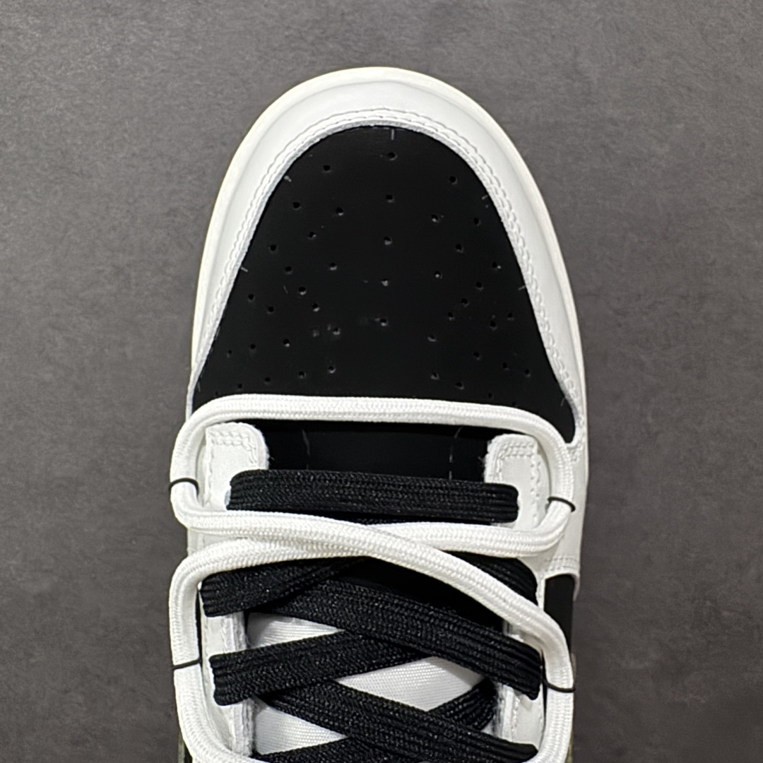 图片[8]-【YC纯原】Nike Dunk Low 寻迹使者 黑白 当定制画笔蘸取反转勇气，白为画布，黑作序章，鞋侧橄榄绿Swoosh刺破常规轨迹。鞋侧破裂风「MIRACLE」是打破常规的宣言，后跟橙标如黑夜升起的信号灯，点燃探索的野心。踏遍千篇一律，无主之地，皆为疆域。 货号： WG0414-024 尺码： 40 40.5 41 42 42.5 43 44 44.5 45 46-选品中心