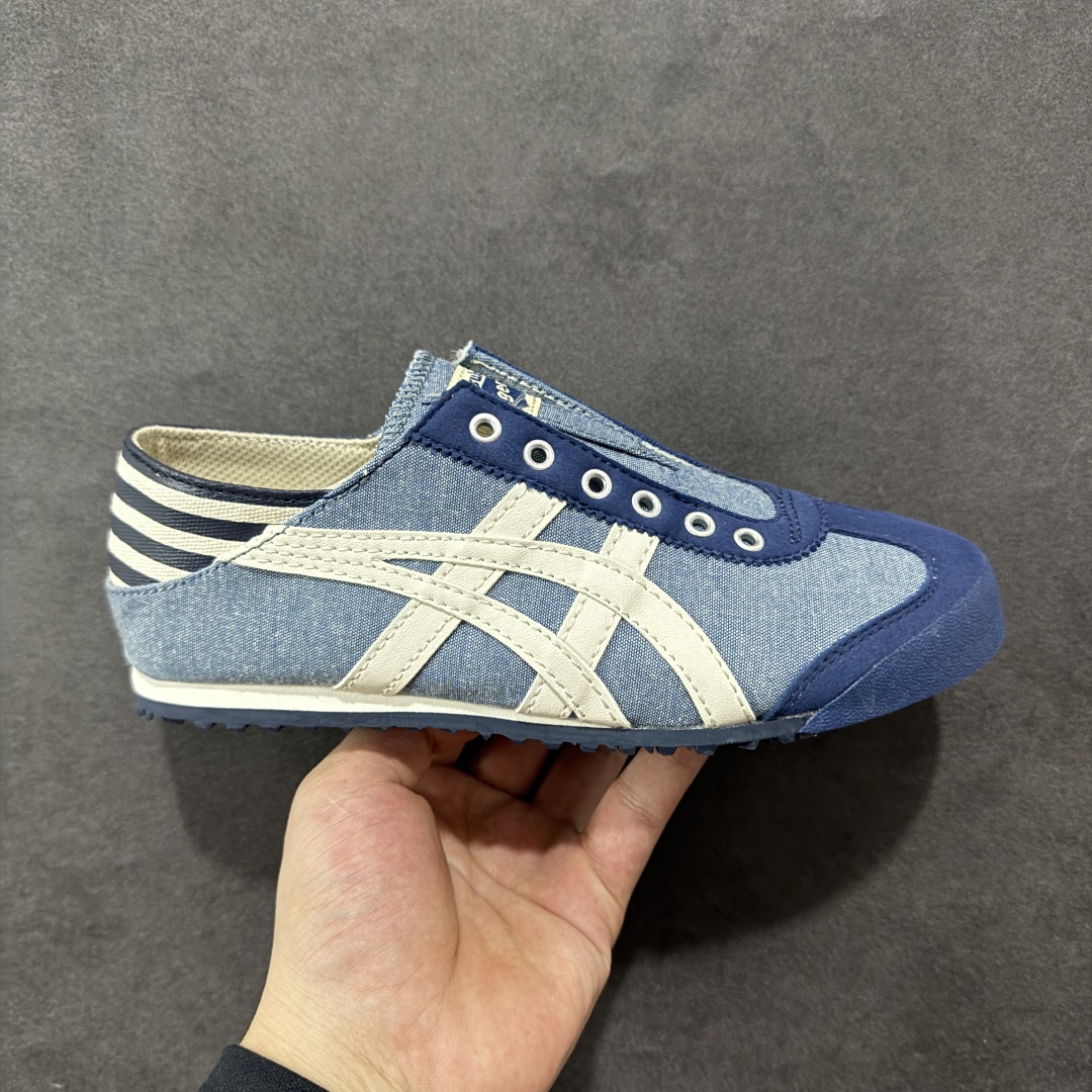 【公司级】全新批次 Onitsuka Tiger 鬼塚虎MEXICO 66 SLIP-ON时尚舒适防滑轻便 低帮生活休闲鞋 尼龙布 原盒原标半码 官方四联吊牌 纸板带钢印中底 乳胶组合鞋垫 支持全方位的对比专柜 尺码:35 36 37 37.5 38 39 39.5 40 40.5 41.5 42 42.5 43.5 44 45-选品中心