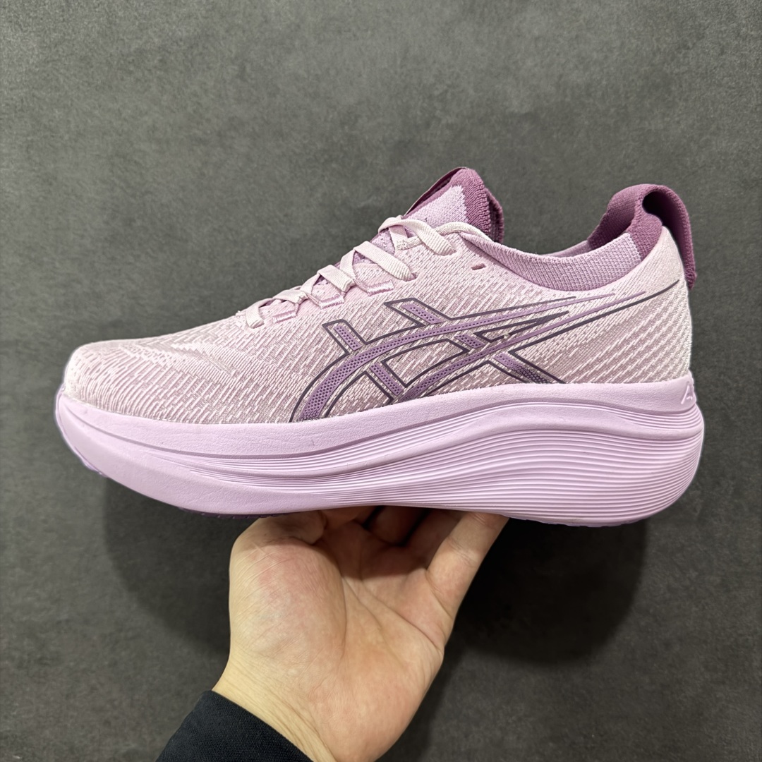 图片[2]-【公司级】Asics GEL-Nimbus 27 亚瑟士缓震跑鞋 近年复古风潮的势头很旺 ASICS一直坚信保持身体的健康与活力是打造健康快乐的生活方式的最佳途径 ASICS为复古鞋型注入新设计 为玩家的街头穿搭提供了更多可能 GEL-NIMBUSTM9运动鞋最初是为中立和仰卧跑步者设计的长距离训练器 采用原始材料和关键细节重新设计 其Y2K时代的工业外观也被大胆的对比和色块所抵消 尺码：36 36.5 37.5 38 38.5 39 40 40.5 41.5 42 42.5 43.5 44 44.5 45 46-选品中心