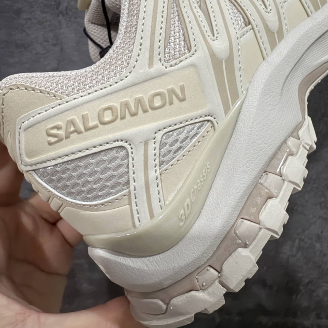 图片[3]-【666版本】SALOMON 萨洛蒙 XA PRO 3D 户外运动 网布减震防滑透气 低帮跑步鞋 男女同款 白色 477396 全新品质 巅峰之作 所有配色均购物原版拆解1：1开发 原材料打造 非市场公版便宜货 私模大底 清洁度比市场所有版本都高 全套原纸板楦头开发 原厂网布配套 确保原汁原味 完美呈现版型 原档数据独家私模五层组合大底 男女鞋同步官方开发至46 原装Ortholite轻量化鞋垫 中底布带钢印编号 原厂TPU锁扣 进口港宝加持 后跟自然饱满 还原公司包裹性 鞋面采用SENSIFT贴合技术 全方位贴合包裹脚型 鞋跟部鞋底牵引设计 提供强大的抓地性能 更适应野外崎岖不平的道路 其3D ADVANCED CHASSIS底盘 材料轻量大化 钉齿设计更具稳定性 防护性 鞋底易磨损区运用CONTAGRIP高耐磨材料 应对城市硬质路面长距离跑考验 尺码：36 36.5 37.5 38 38.5 39 40 40.5 41 42 42.5 43 44 45 46-选品中心