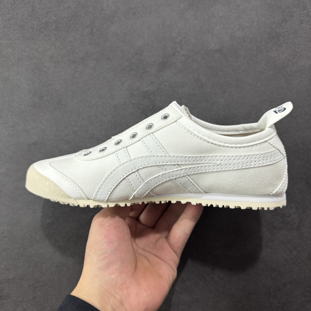图片[2]-【公司级】全新批次 Onitsuka Tiger 鬼塚虎MEXICO 66 SLIP-ON时尚舒适防滑轻便 低帮生活休闲鞋 尼龙布 原盒原标半码 官方四联吊牌 纸板带钢印中底 乳胶组合鞋垫 支持全方位的对比专柜 尺码：35 36 37 37.5 38 39 39.5 40 40.5 41.5 42 42.5 43.5 44 45-选品中心