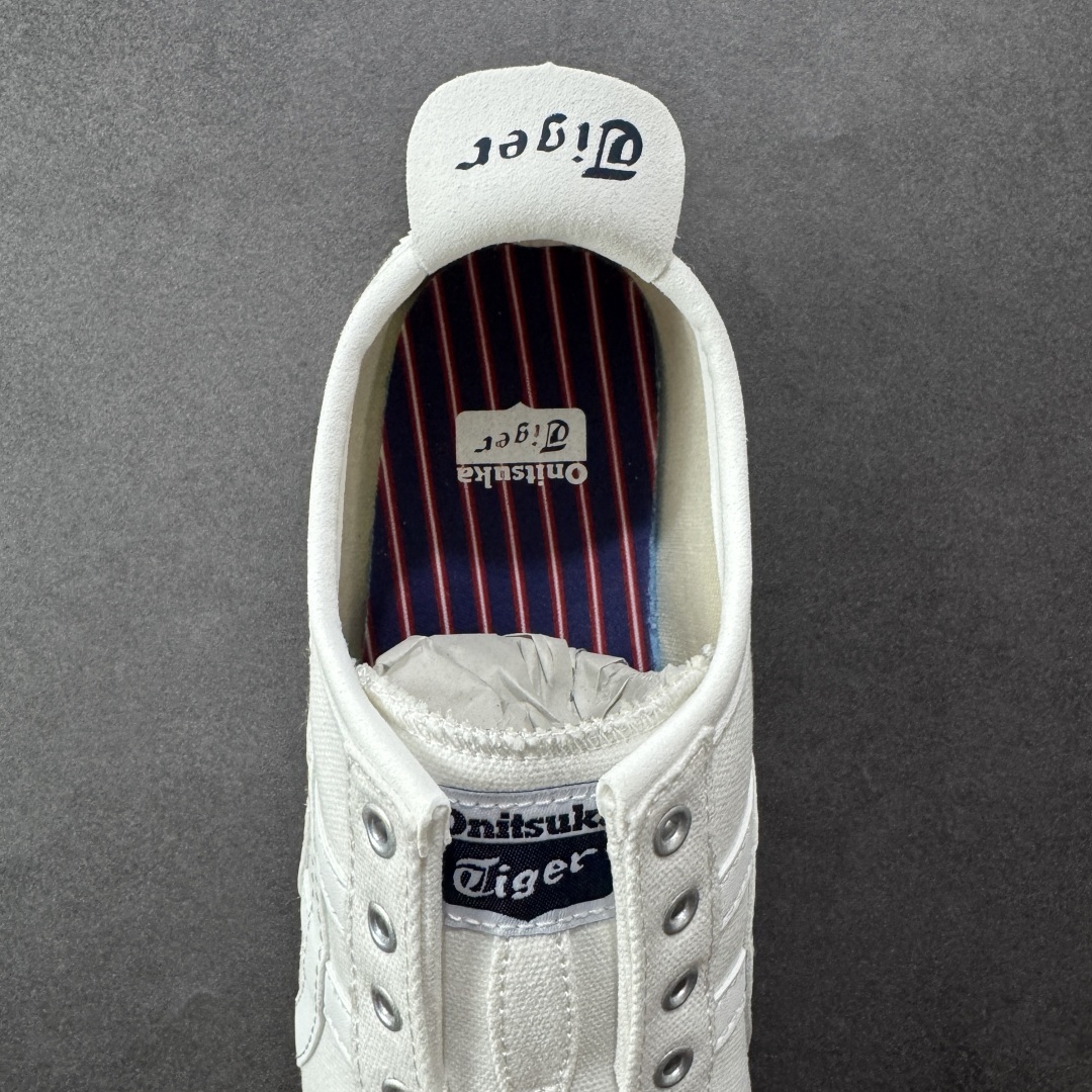 图片[7]-【公司级】全新批次 Onitsuka Tiger 鬼塚虎MEXICO 66 SLIP-ON时尚舒适防滑轻便 低帮生活休闲鞋 尼龙布 原盒原标半码 官方四联吊牌 纸板带钢印中底 乳胶组合鞋垫 支持全方位的对比专柜 尺码：35 36 37 37.5 38 39 39.5 40 40.5 41.5 42 42.5 43.5 44 45-选品中心
