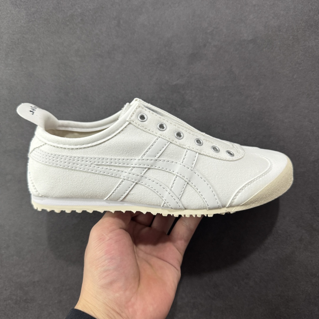 【公司级】全新批次 Onitsuka Tiger 鬼塚虎MEXICO 66 SLIP-ON时尚舒适防滑轻便 低帮生活休闲鞋 尼龙布 原盒原标半码 官方四联吊牌 纸板带钢印中底 乳胶组合鞋垫 支持全方位的对比专柜 尺码:35 36 37 37.5 38 39 39.5 40 40.5 41.5 42 42.5 43.5 44 45-选品中心