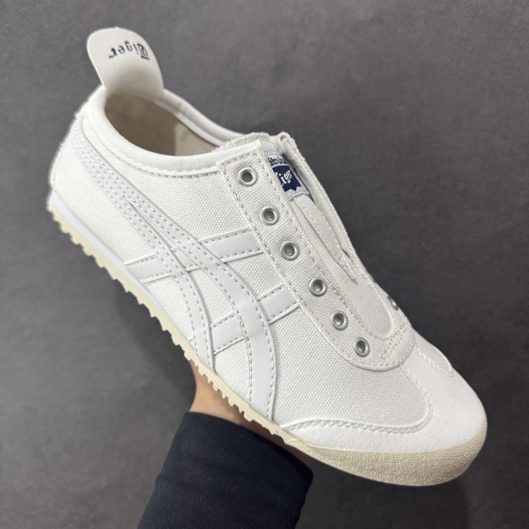 图片[3]-【公司级】全新批次 Onitsuka Tiger 鬼塚虎MEXICO 66 SLIP-ON时尚舒适防滑轻便 低帮生活休闲鞋 尼龙布 原盒原标半码 官方四联吊牌 纸板带钢印中底 乳胶组合鞋垫 支持全方位的对比专柜 尺码：35 36 37 37.5 38 39 39.5 40 40.5 41.5 42 42.5 43.5 44 45-选品中心