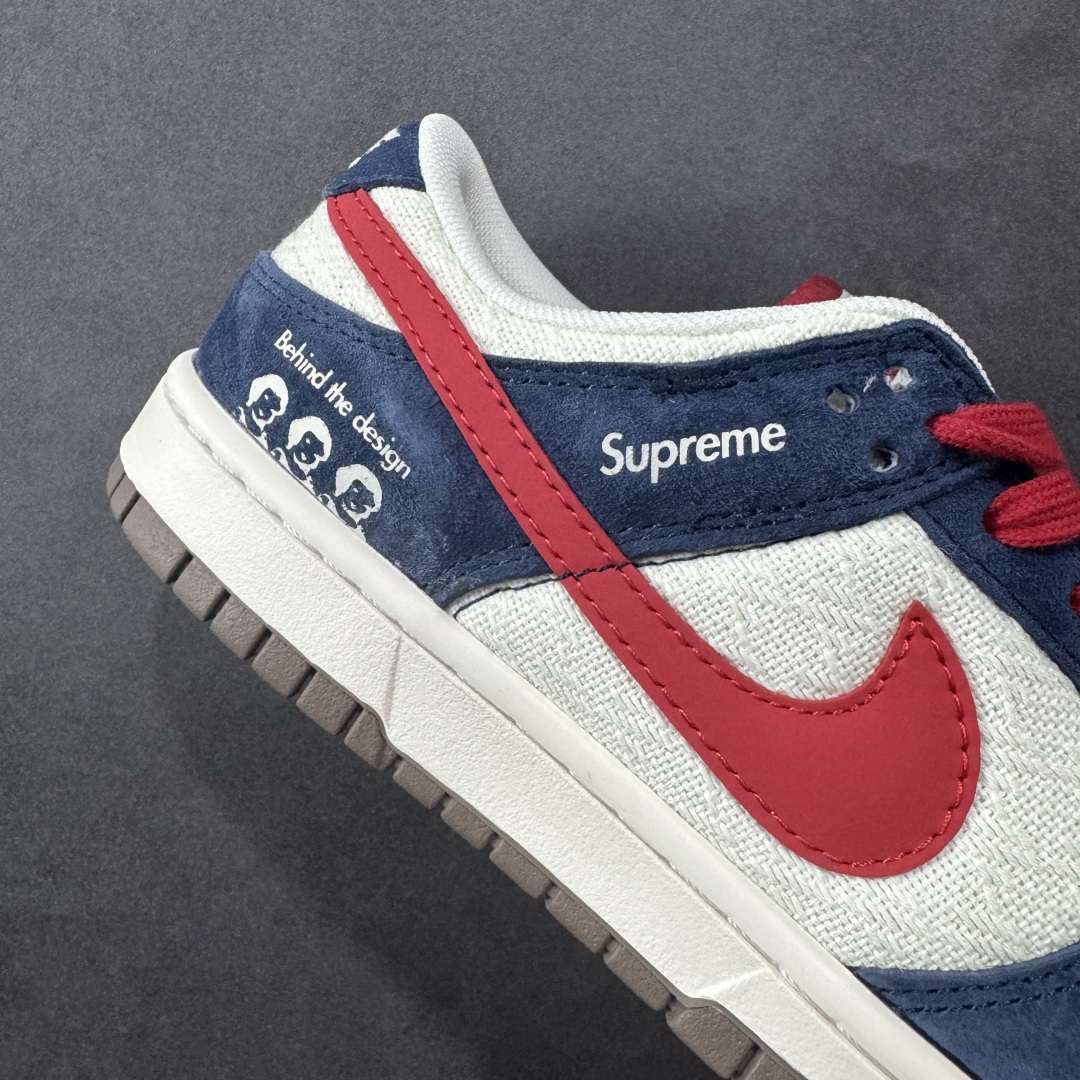图片[6]-【定制版】海外爆款限量发售！高端定制Nike SB Dunk Low “Supreme联名—帆布白蓝红钩”高端定制 低帮休闲板鞋 定制鞋盒 大厂纯原品质出货 超高清洁度 皮料切割干净无任何毛边 细节完美 货号：XD1588-220 尺码：36 36.5 37.5 38 38.5 39 40 40.5 41 42 42.5 43 44 44.5 45-选品中心