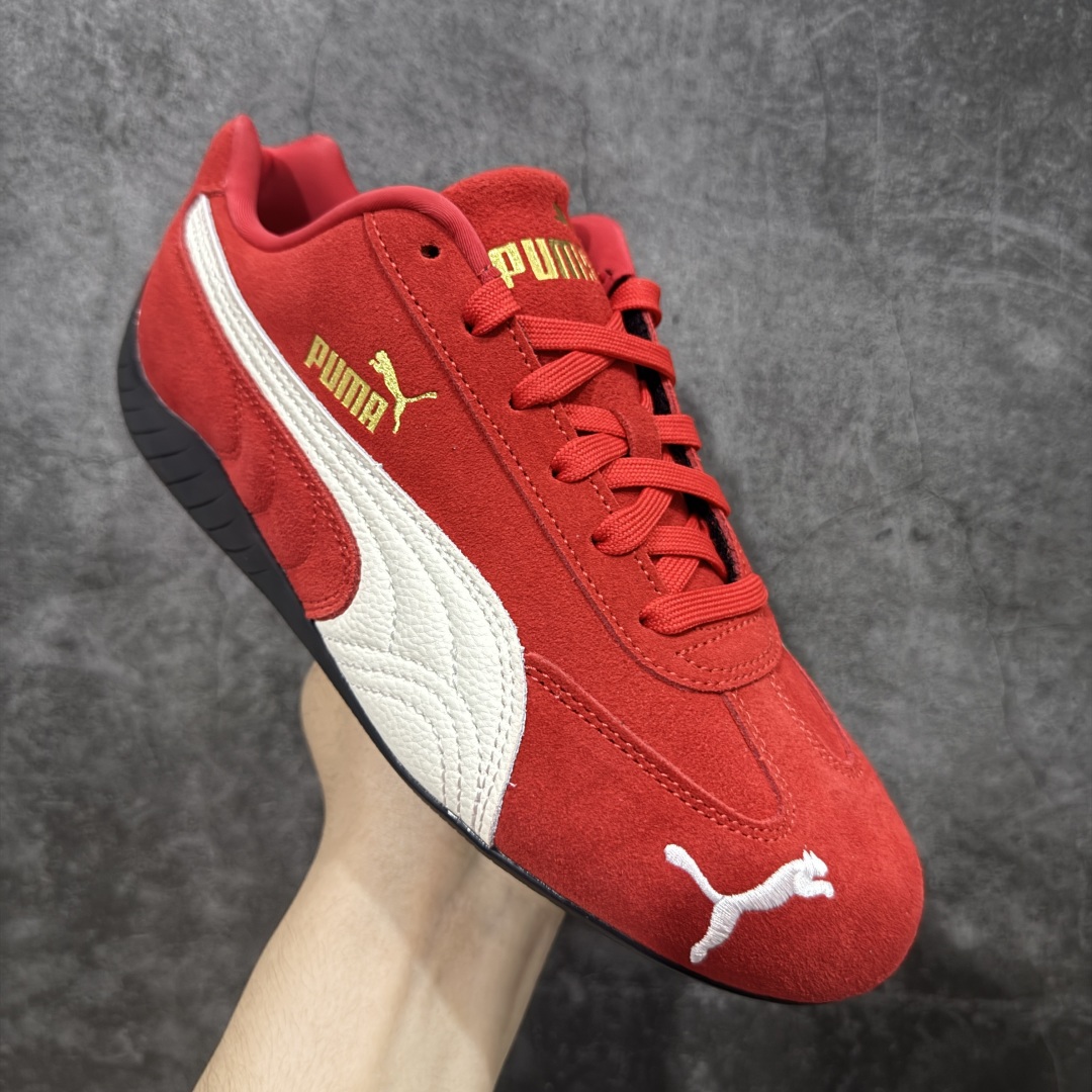 图片[3]-【渠道纯原版】Puma Speedcat OG Sparco 彪马罗马阿莫尔系列 复古运动休闲赛车跑鞋 红白皮标logo款 目前市场最优版本 无论是版型 细节 烫金走线 完全碾压市场任意版本 欢迎对比🆚 工厂耗时3个月开发 原装档案原数据纸版楦型 采用固色翻毛皮鞋面材质(正确二次成型\’猛帮\’成型工艺🆚区别市面版本!!) 外置原数据开发轻量耐磨橡胶大底💪🏻 全球知名运动品牌PUMA宝马赛车系列 融合了宝马车队的标志性配色 以趣味十足又前卫复古的设计引领潮流 将赛道精神融入街头时尚 开启前卫竞速之旅 主打前卫复古风 Roma鞋款的鞋侧以复古的流线造型 缀以宝马经典Logo 巧妙吸睛 而Speedcat鞋款以亮眼三色条纹元素缀以舒适鞋面 赋予了独特的个性美学 演绎赛车的无尽能量 尺码：35.5-45 货号：406329-02-选品中心