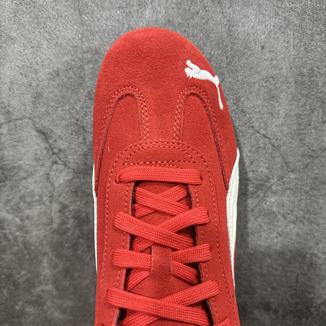 图片[5]-【渠道纯原版】Puma Speedcat OG Sparco 彪马罗马阿莫尔系列 复古运动休闲赛车跑鞋 红白皮标logo款 目前市场最优版本 无论是版型 细节 烫金走线 完全碾压市场任意版本 欢迎对比🆚 工厂耗时3个月开发 原装档案原数据纸版楦型 采用固色翻毛皮鞋面材质(正确二次成型\’猛帮\’成型工艺🆚区别市面版本!!) 外置原数据开发轻量耐磨橡胶大底💪🏻 全球知名运动品牌PUMA宝马赛车系列 融合了宝马车队的标志性配色 以趣味十足又前卫复古的设计引领潮流 将赛道精神融入街头时尚 开启前卫竞速之旅 主打前卫复古风 Roma鞋款的鞋侧以复古的流线造型 缀以宝马经典Logo 巧妙吸睛 而Speedcat鞋款以亮眼三色条纹元素缀以舒适鞋面 赋予了独特的个性美学 演绎赛车的无尽能量 尺码：35.5-45 货号：406329-02-选品中心